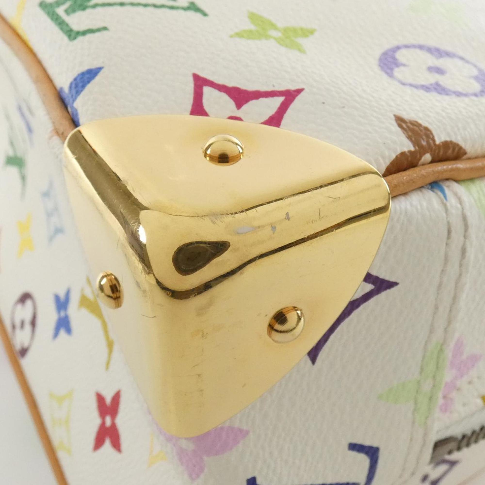 Louis Vuitton White Coated Canvas Handbag (Pre-Owned)