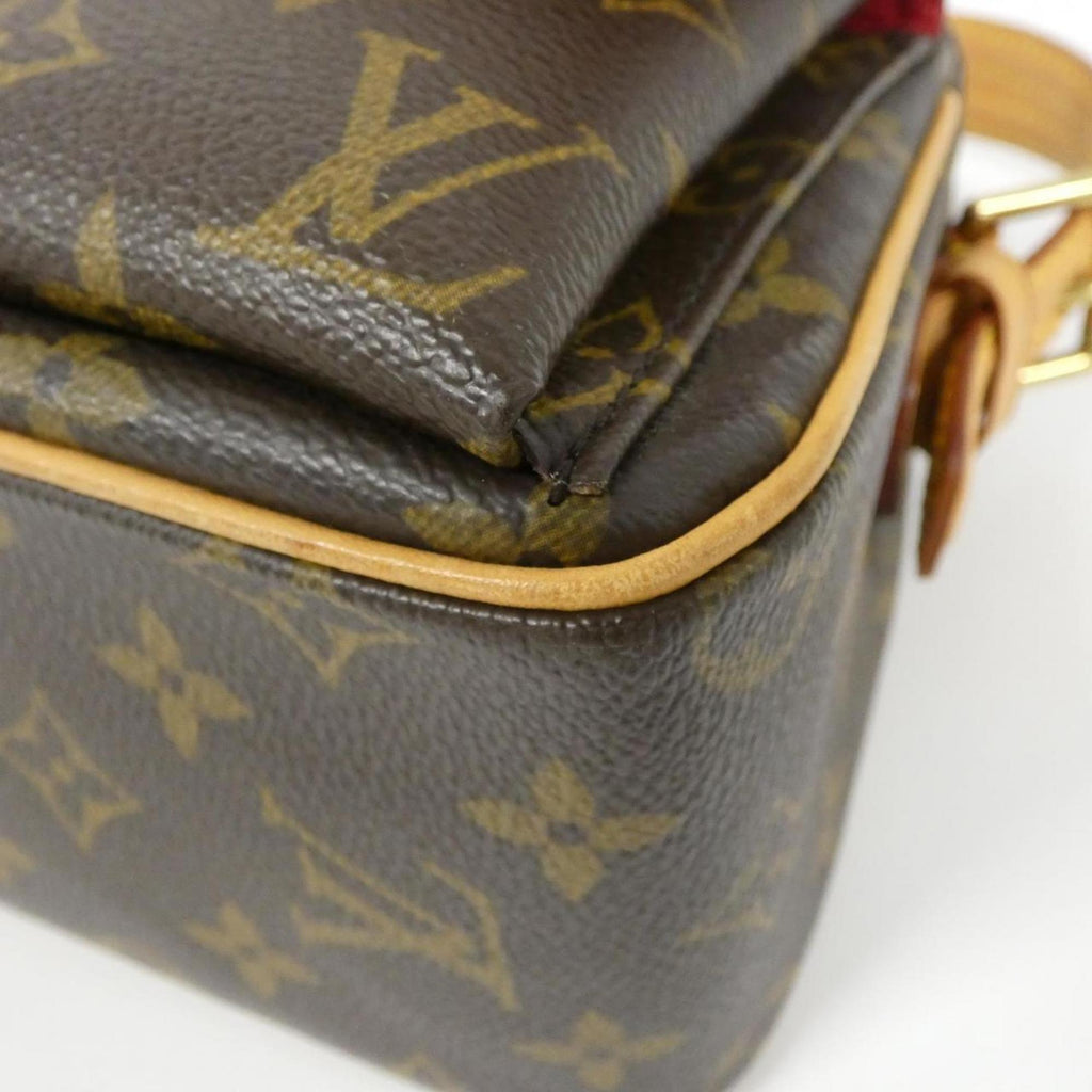 Louis Vuitton Brown Coated Canvas Shoulder Bag (Pre-Owned)