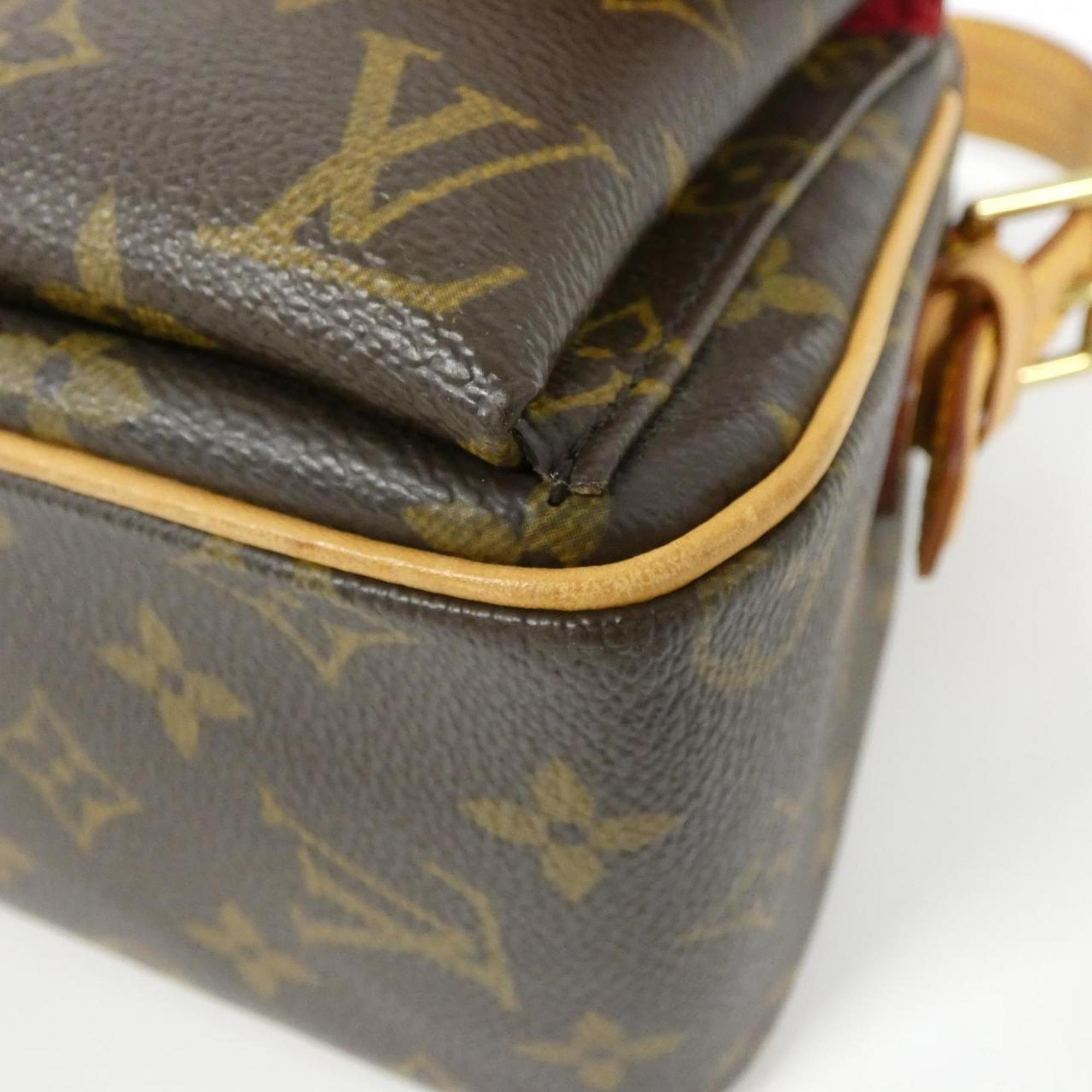 Louis Vuitton Brown Coated Canvas Shoulder Bag (Pre-Owned)