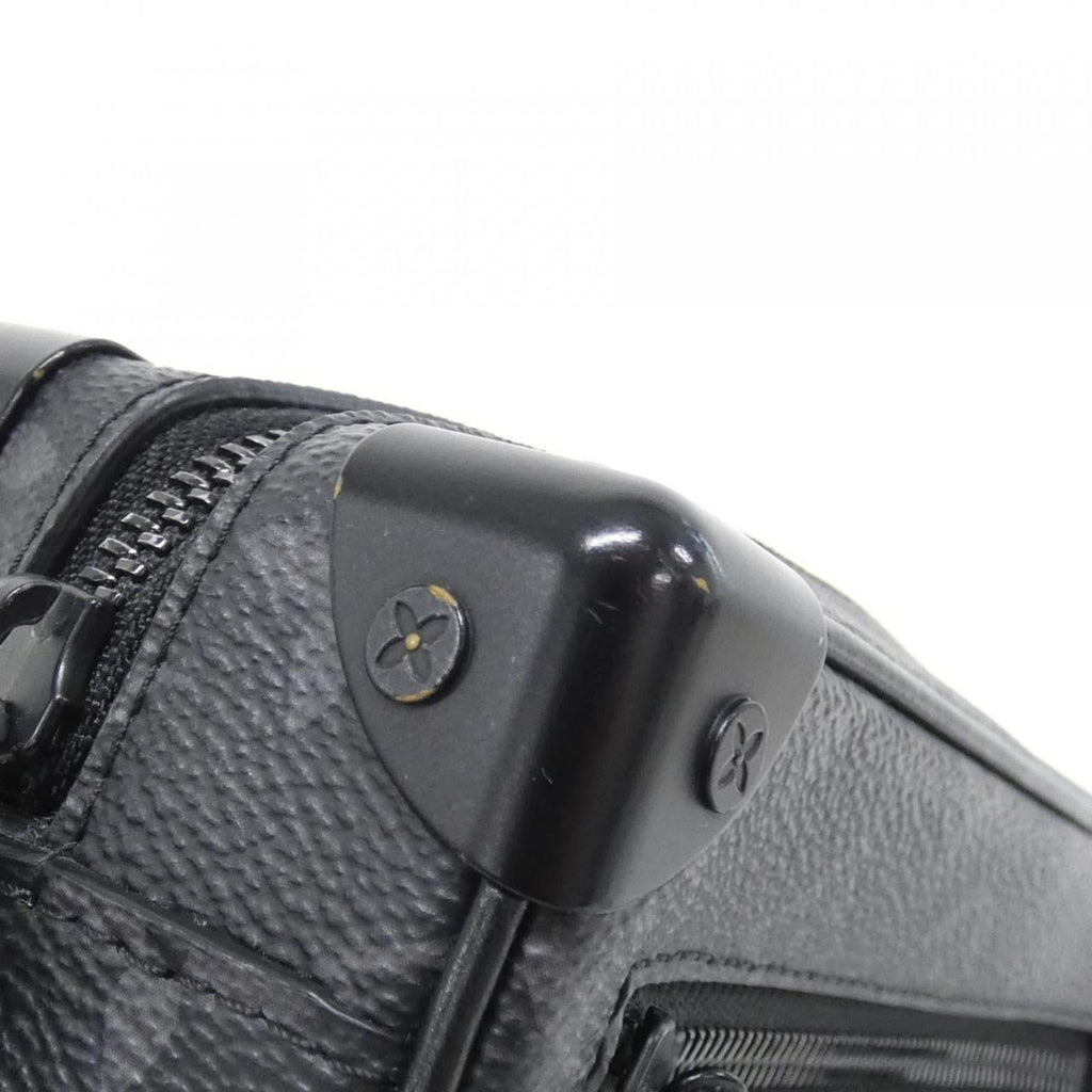 Louis Vuitton Black Coated Canvas Shoulder Bag (Pre-Owned)