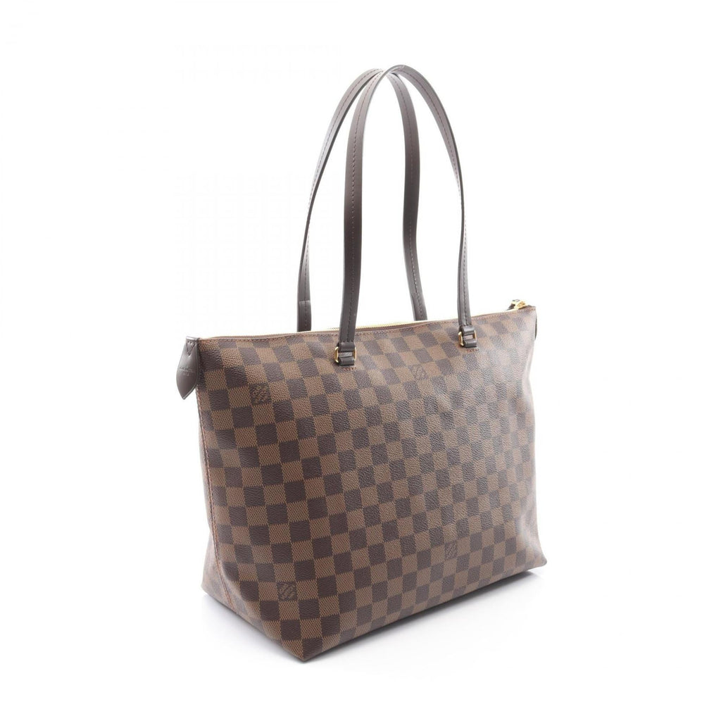 Louis Vuitton Brown Coated Canvas Leather Tote Bag (Pre-Owned)