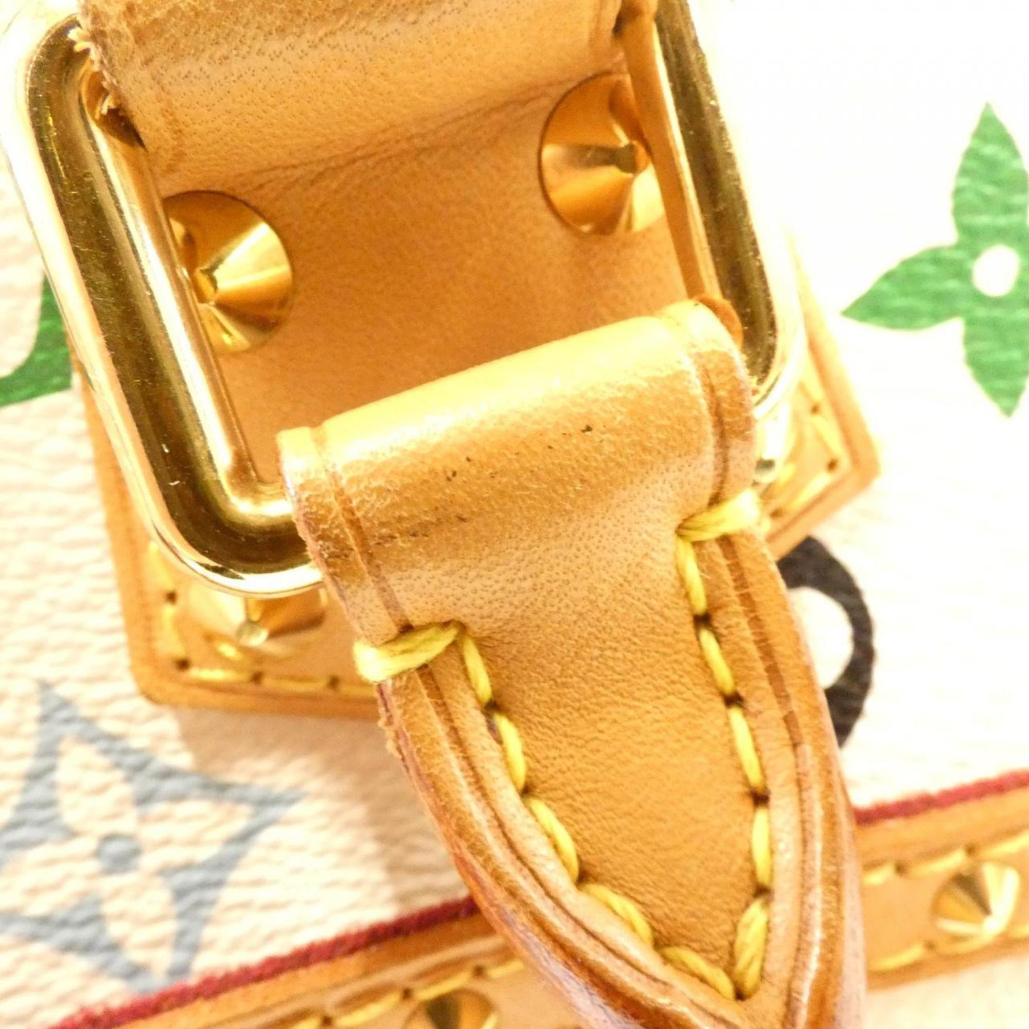 Louis Vuitton White Coated Canvas Handbag (Pre-Owned)