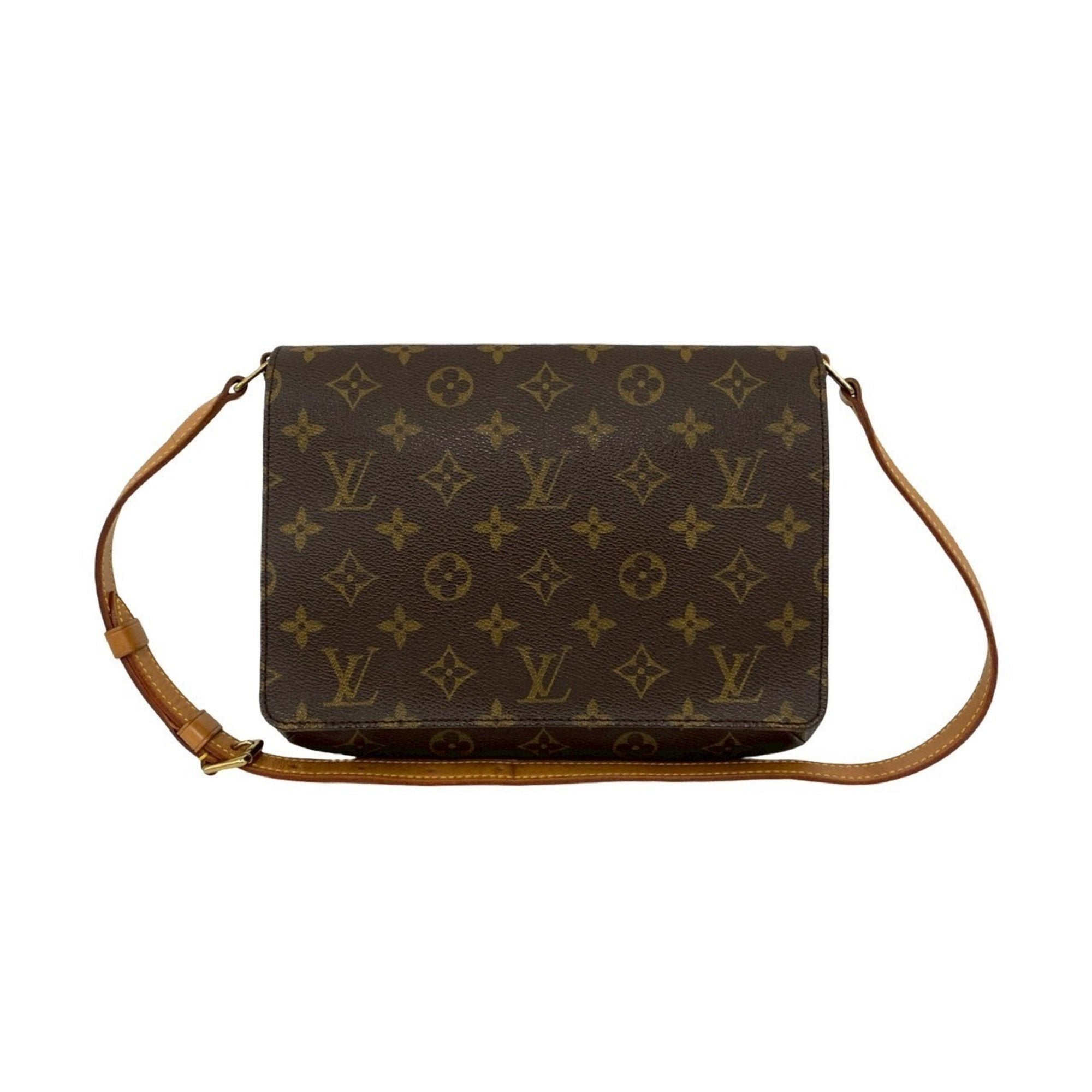 Louis Vuitton Brown Leather Pvc Shoulder Bag (Pre-Owned)