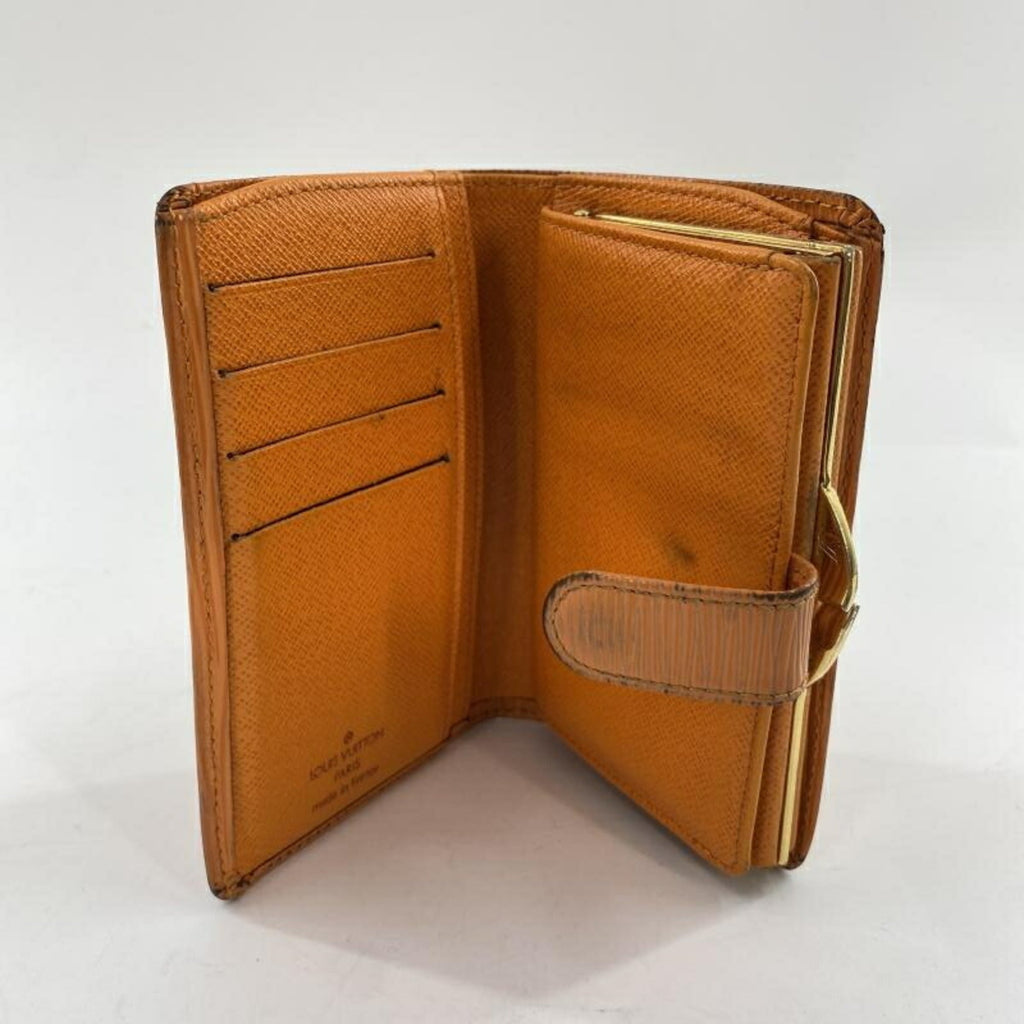 Louis Vuitton Epi Orange Epi Leather Wallet (Bi-Fold) (Pre-Owned)