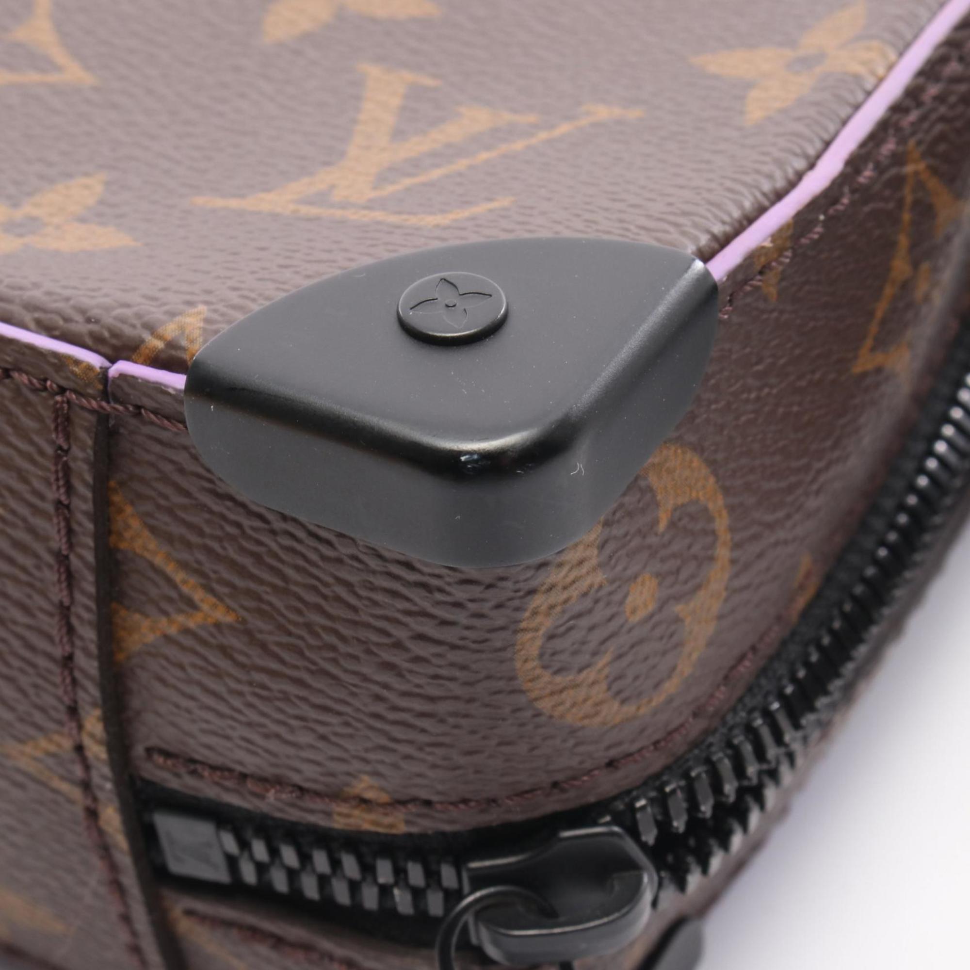 Louis Vuitton Brown Monogram Macassar Purple Coated Canvas Monogram Pvc Leather Handbag (Pre-Owned)