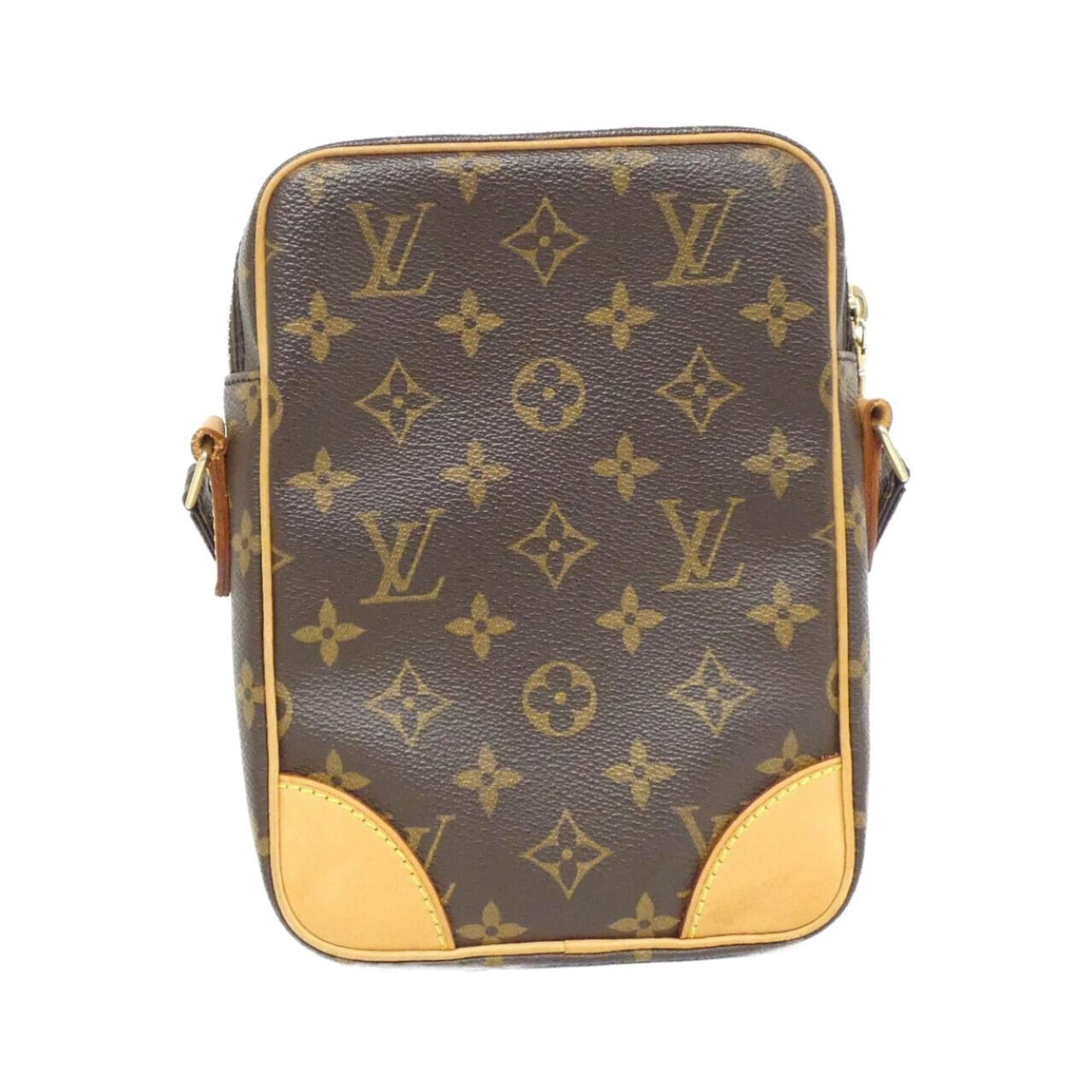 Louis Vuitton Monogram Marron Coated Canvas Shoulder Bag (Pre-Owned)