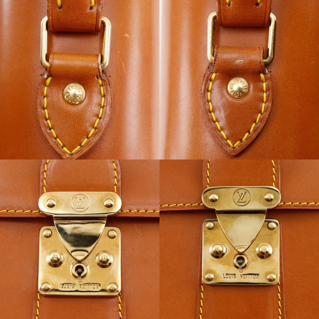 Louis Vuitton Brown Camel Nomade Leather Briefcase (Pre-Owned)