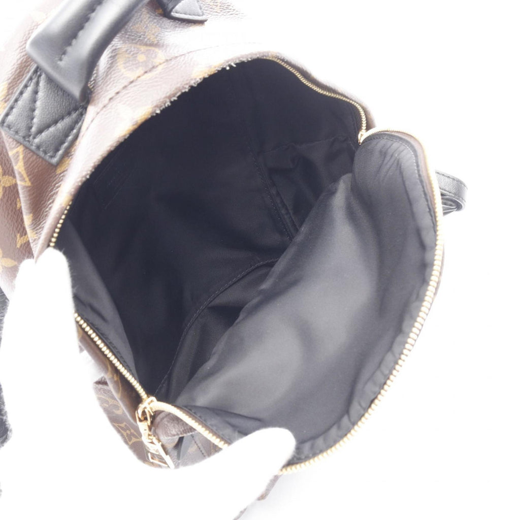 Louis Vuitton Black Brown Pvc Coated Canvas Leather Backpack (Pre-Owned)
