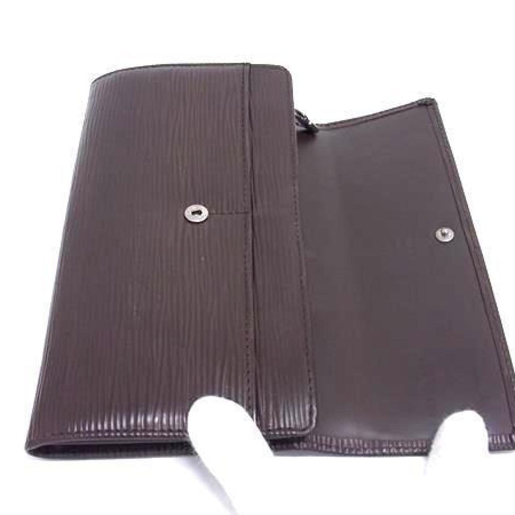 Louis Vuitton Epi Brown Epi Leather Long Wallet (Bi-Fold) (Pre-Owned)