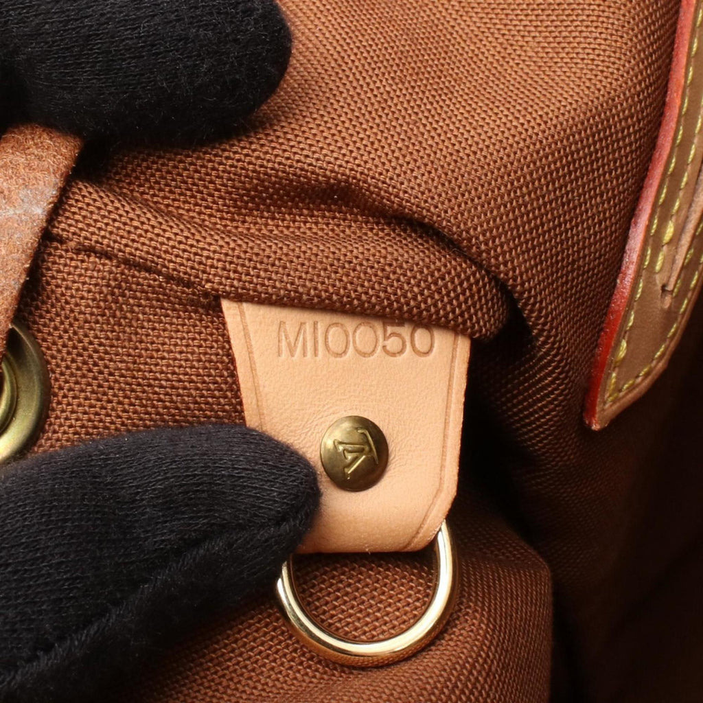 Louis Vuitton Brown Monogram Coated Canvas Leather Backpack (Pre-Owned)