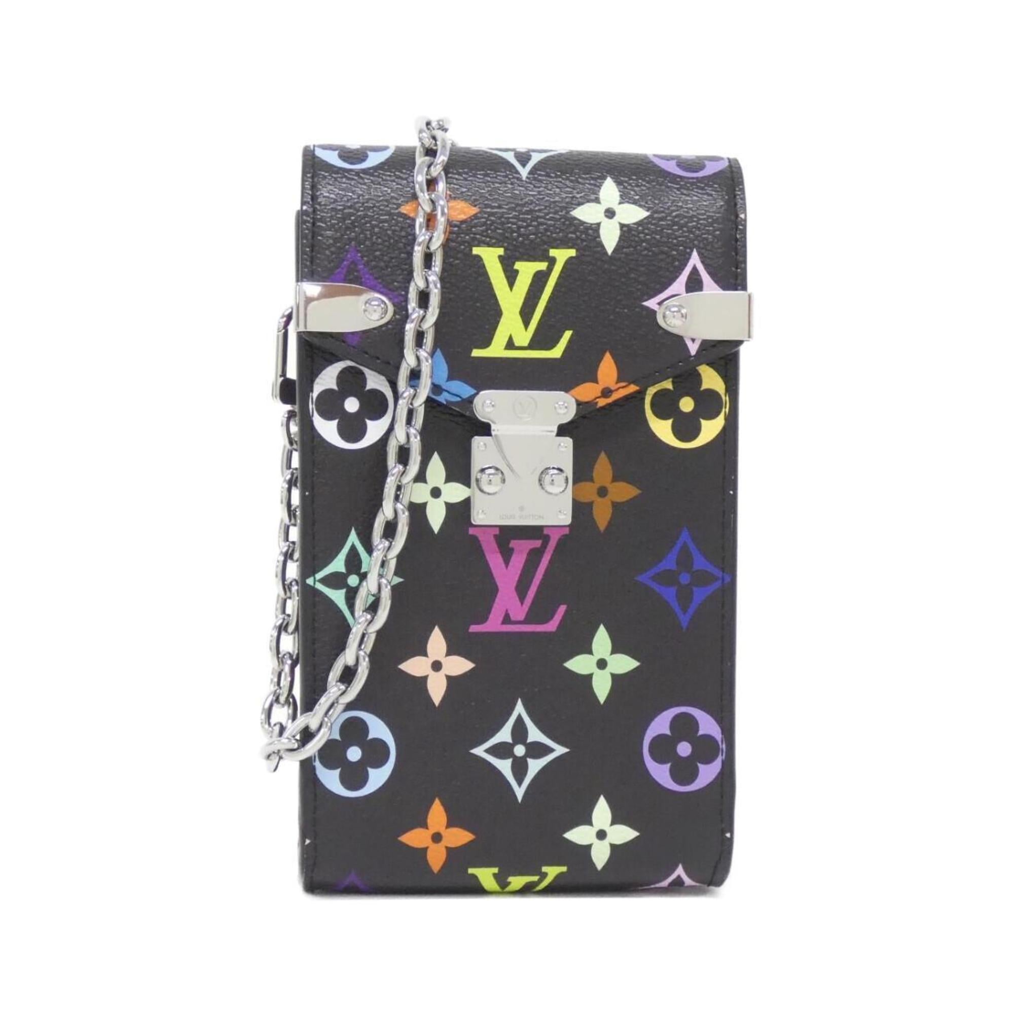 Louis Vuitton Black Coated Canvas Shoulder Bag (Pre-Owned)