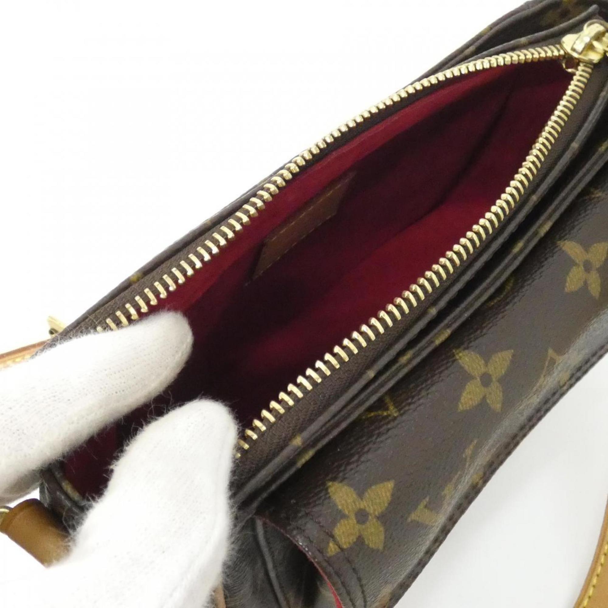Louis Vuitton Brown Coated Canvas Shoulder Bag (Pre-Owned)