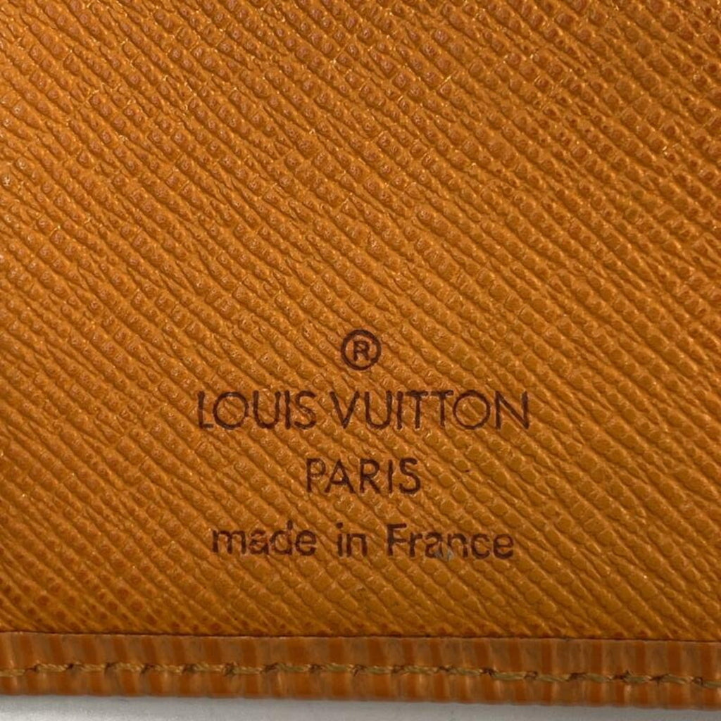 Louis Vuitton Epi Orange Epi Leather Wallet (Bi-Fold) (Pre-Owned)