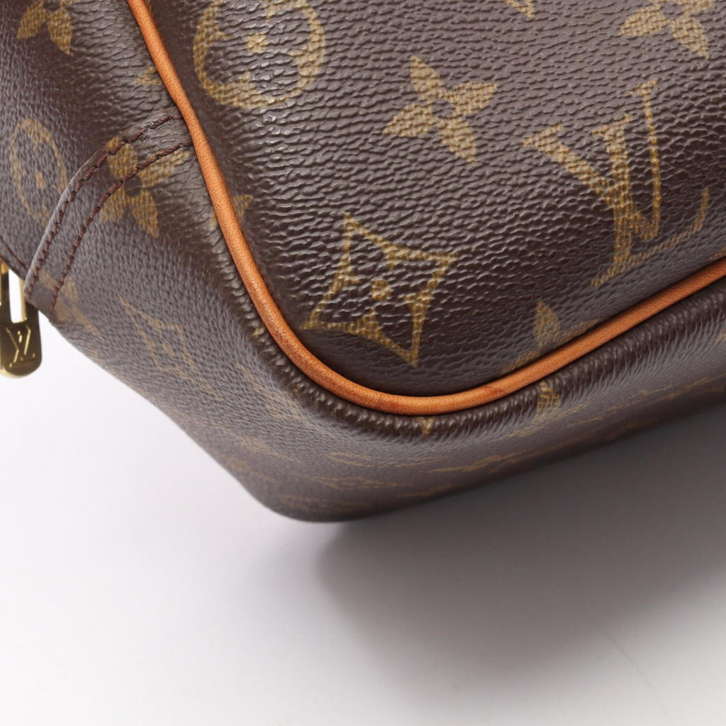 Louis Vuitton Brown Coated Canvas Leather Handbag (Pre-Owned)