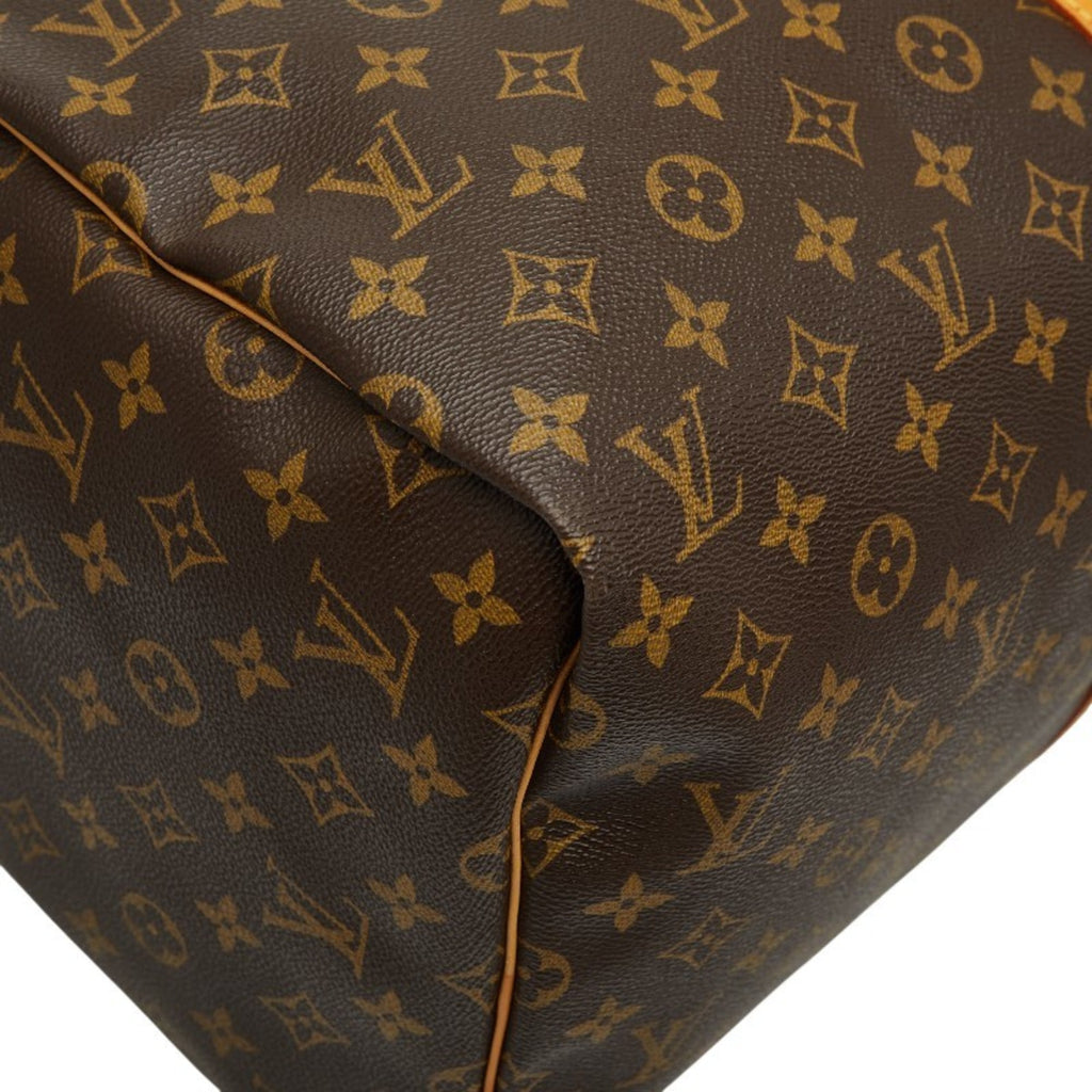 Louis Vuitton Brown Pvc Leather Boston Bag (Pre-Owned)