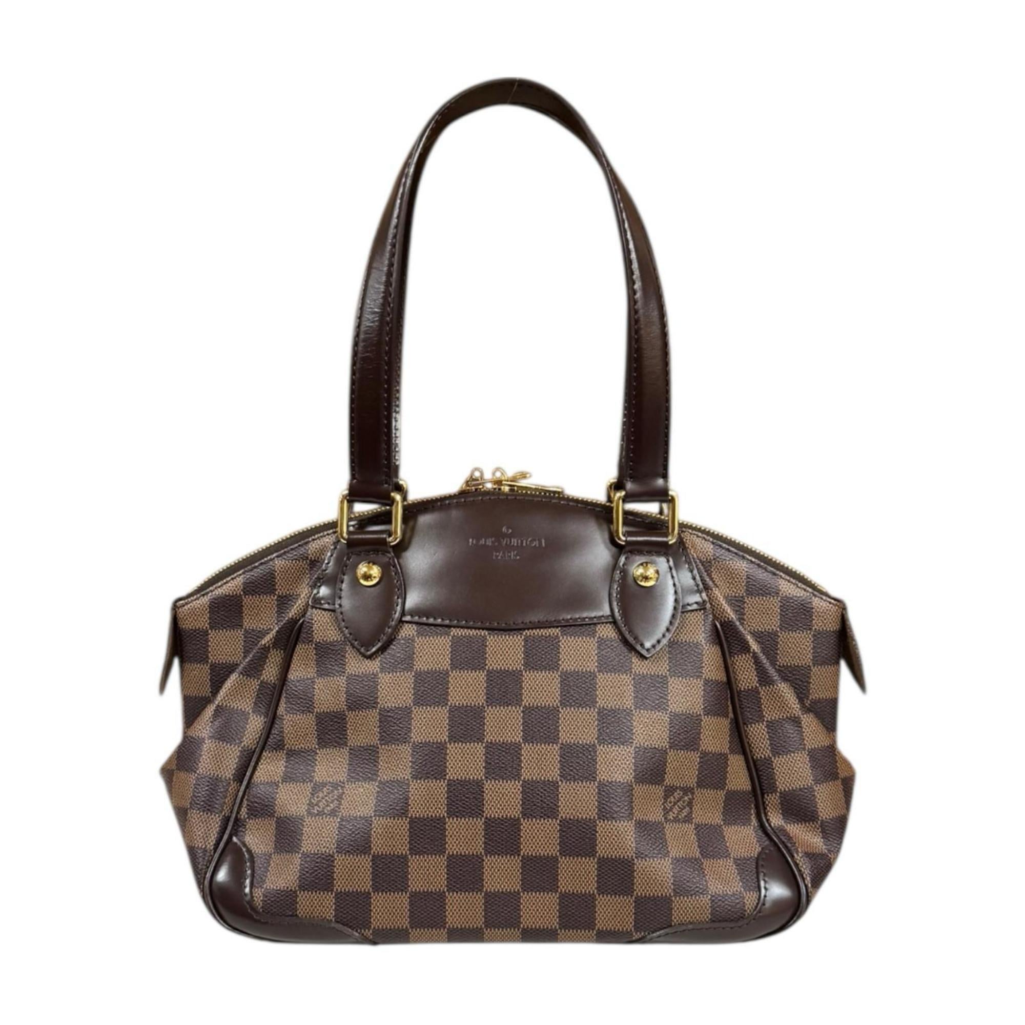 Louis Vuitton Brown Damier Canvas Handbag (Pre-Owned)