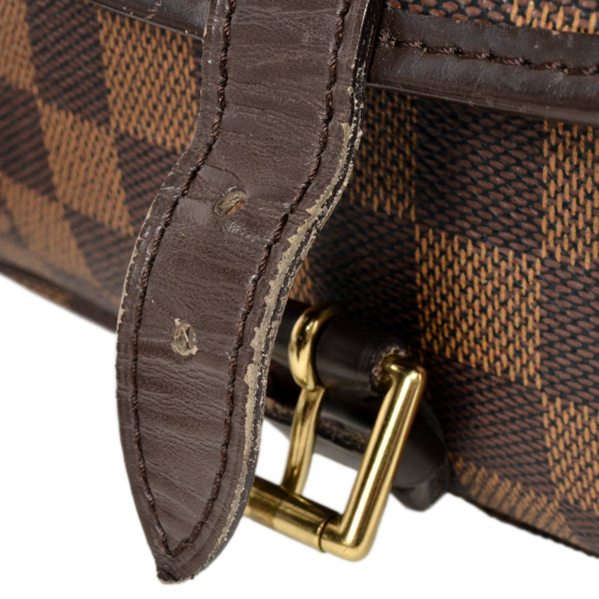 Louis Vuitton Brown Damier Canvas Ebene Damier Canvas Shoulder Bag (Pre-Owned)