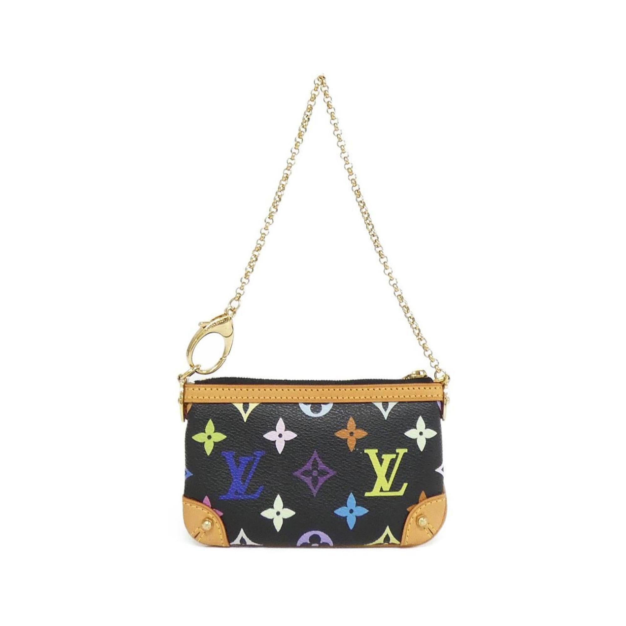 Louis Vuitton Black Coated Canvas Pochette Pouch (Pre-Owned)