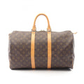 Louis Vuitton Brown Coated Canvas Leather Boston Bag (Pre-Owned)