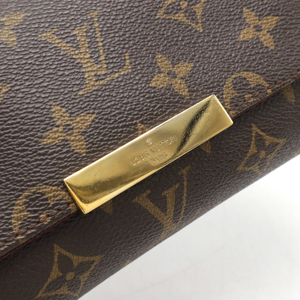Louis Vuitton Brown Monogram Clutch Bag Pouch Shoulder Bag (Pre-Owned)