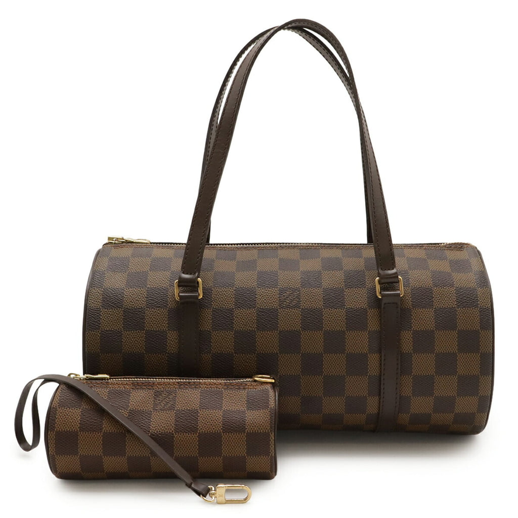 Louis Vuitton Brown Pvc Handbag Pouch Shoulder Bag (Pre-Owned)