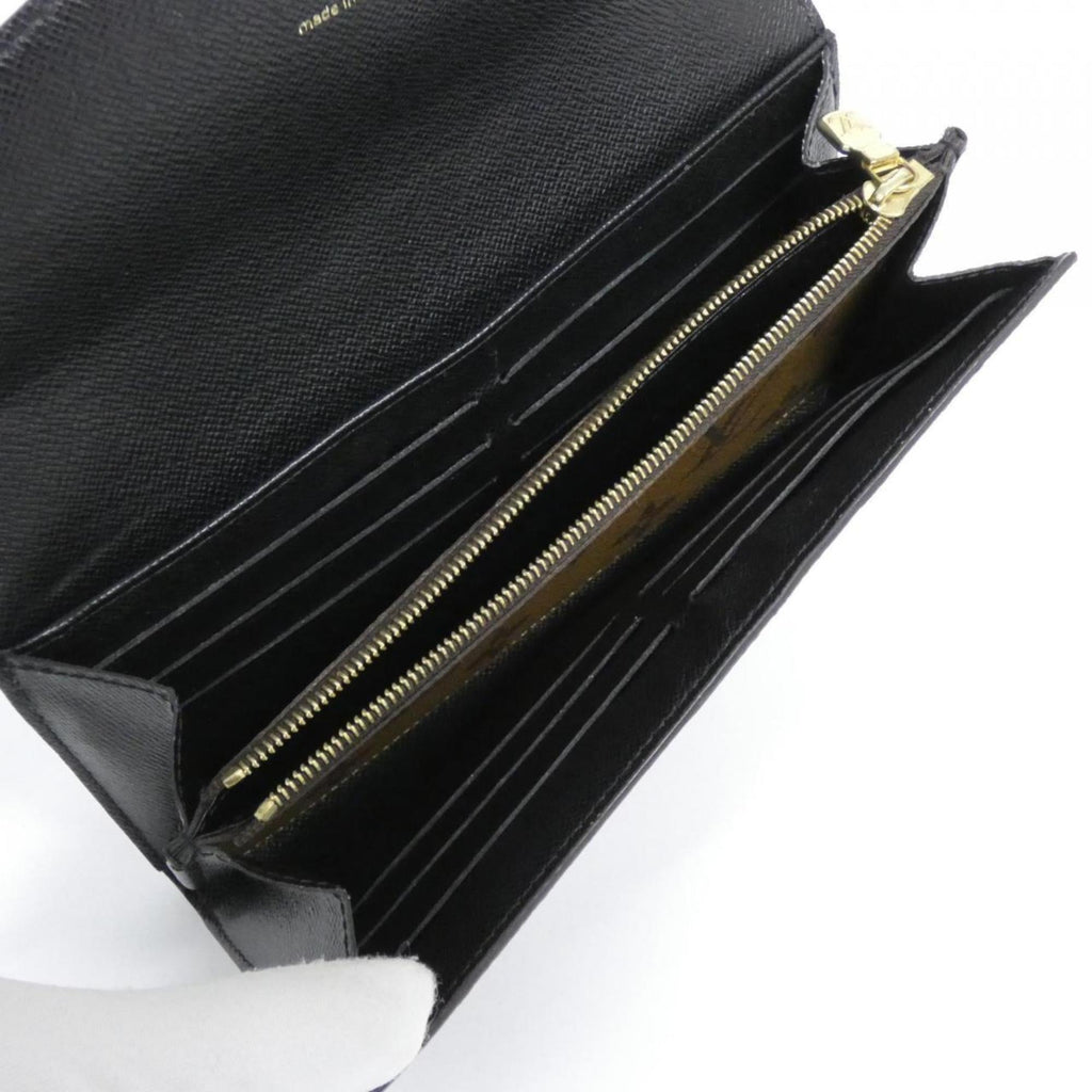 Louis Vuitton Brown Coated Canvas Long Wallet (Bi-Fold) (Pre-Owned)