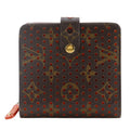 Louis Vuitton Lv Orange Orange Monogram Perforated Wallet (Bi-Fold) (Pre-Owned)