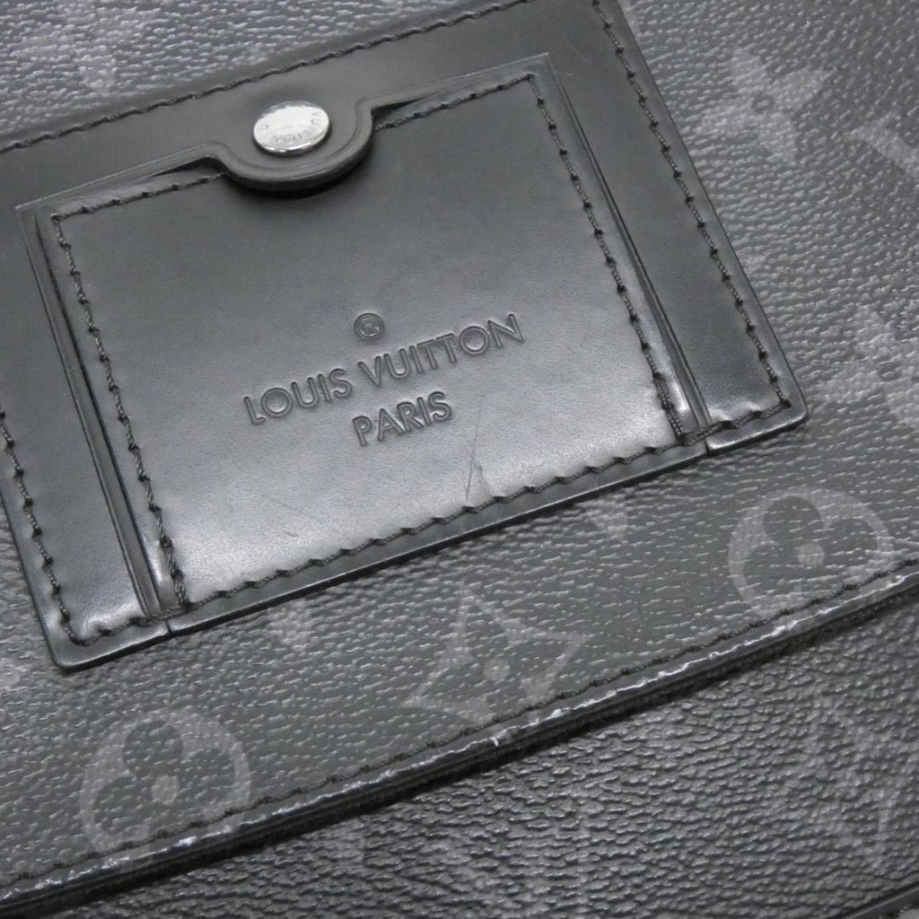 Louis Vuitton Black Coated Canvas Shoulder Bag (Pre-Owned)