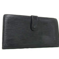 Louis Vuitton Black Epi Leather Long Bill Wallet (Bi-Fold) (Pre-Owned)