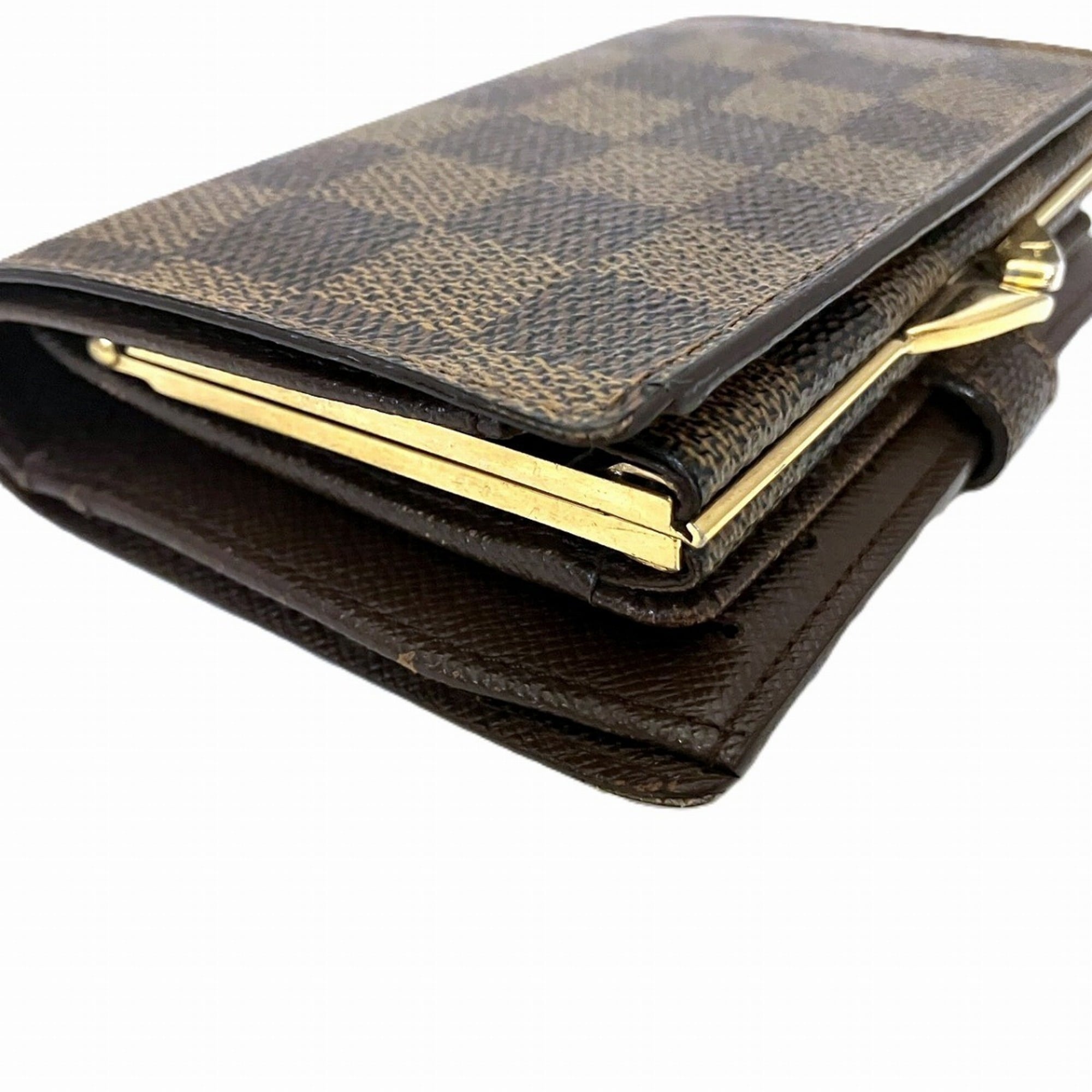 Louis Vuitton Monogram Brown Damier Canvas Damier Canvas Wallet (Bi-Fold) (Pre-Owned)