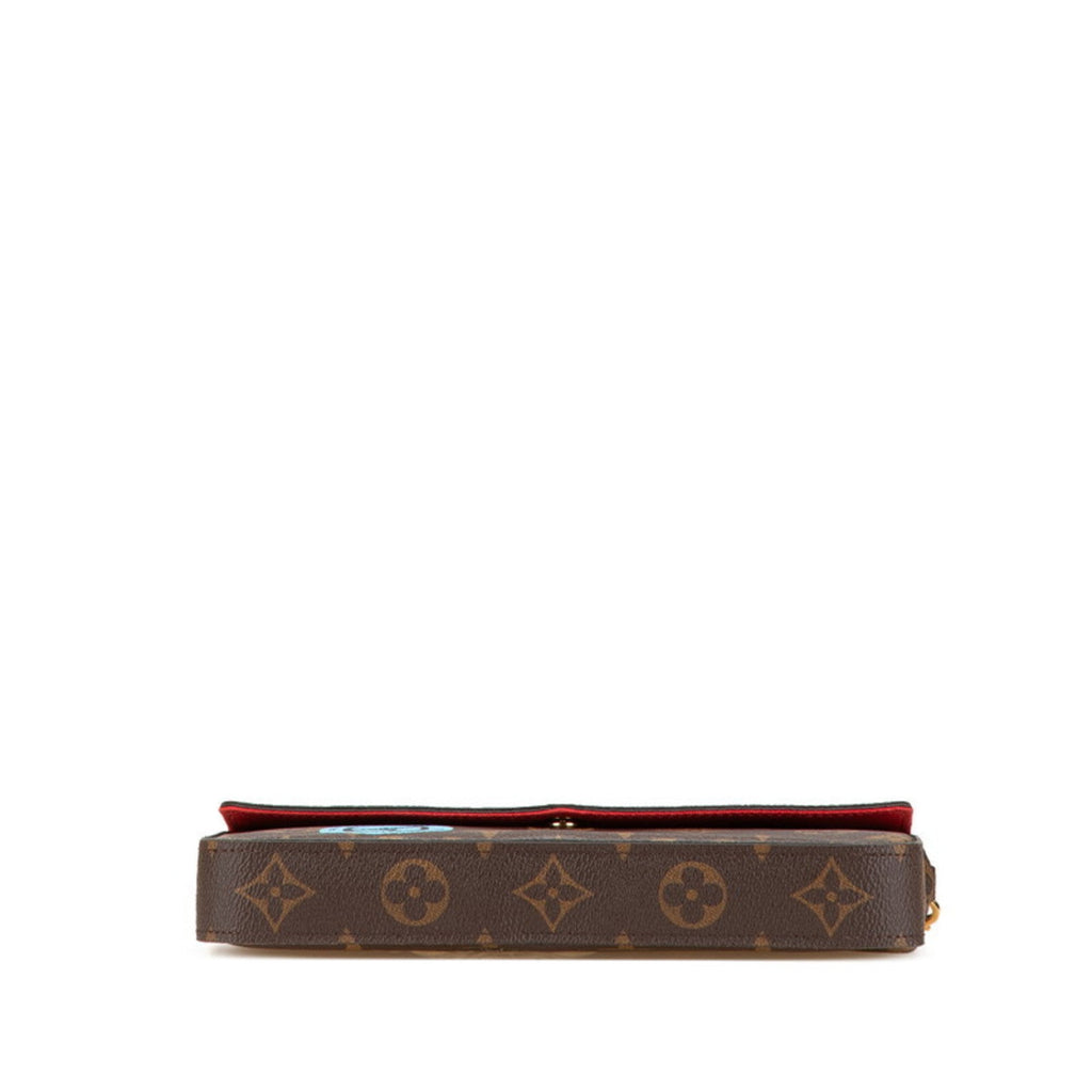 Louis Vuitton Brown Multi-Color Pvc Pochette Shoulder Bag (Pre-Owned)
