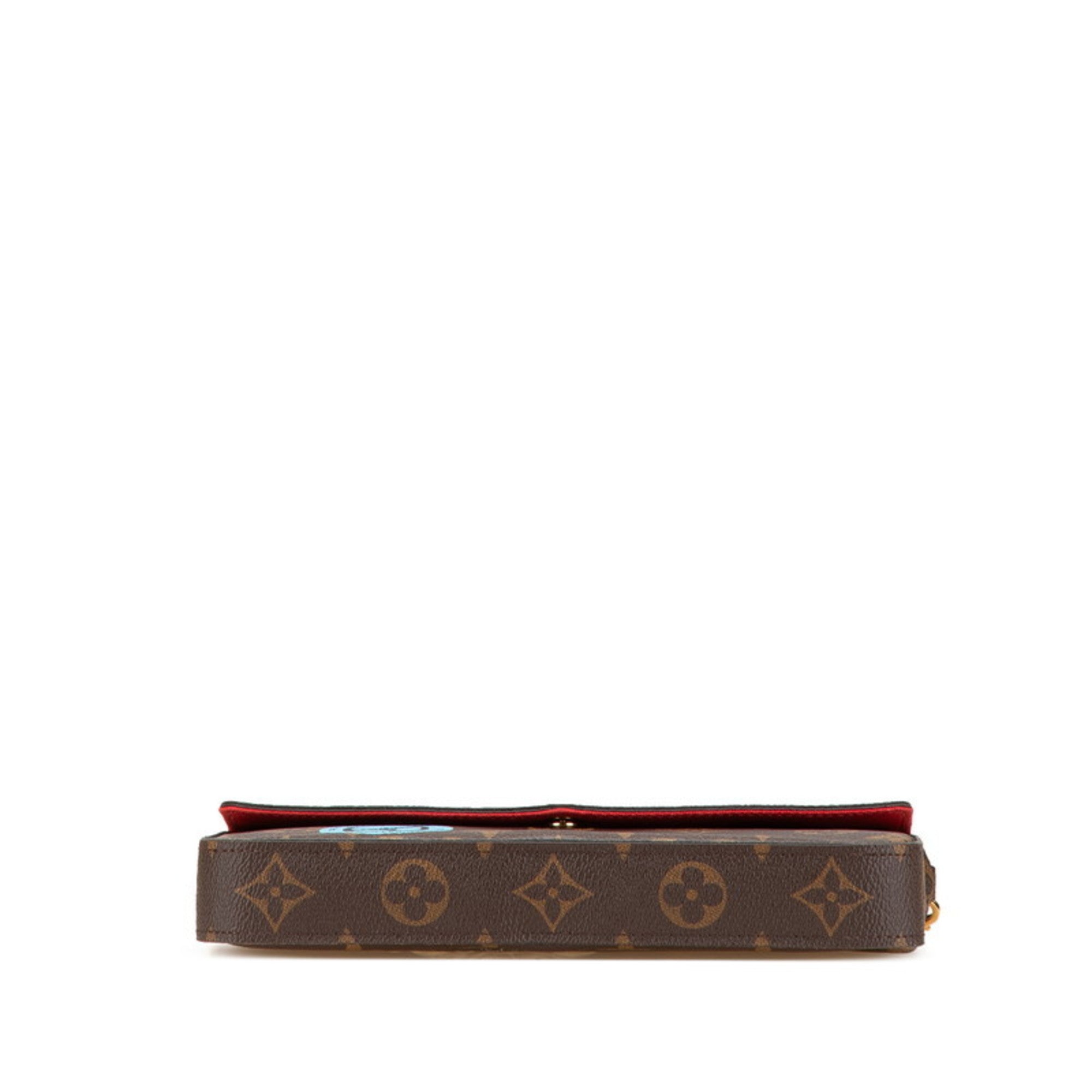Louis Vuitton Brown Multi-Color Pvc Pochette Shoulder Bag (Pre-Owned)