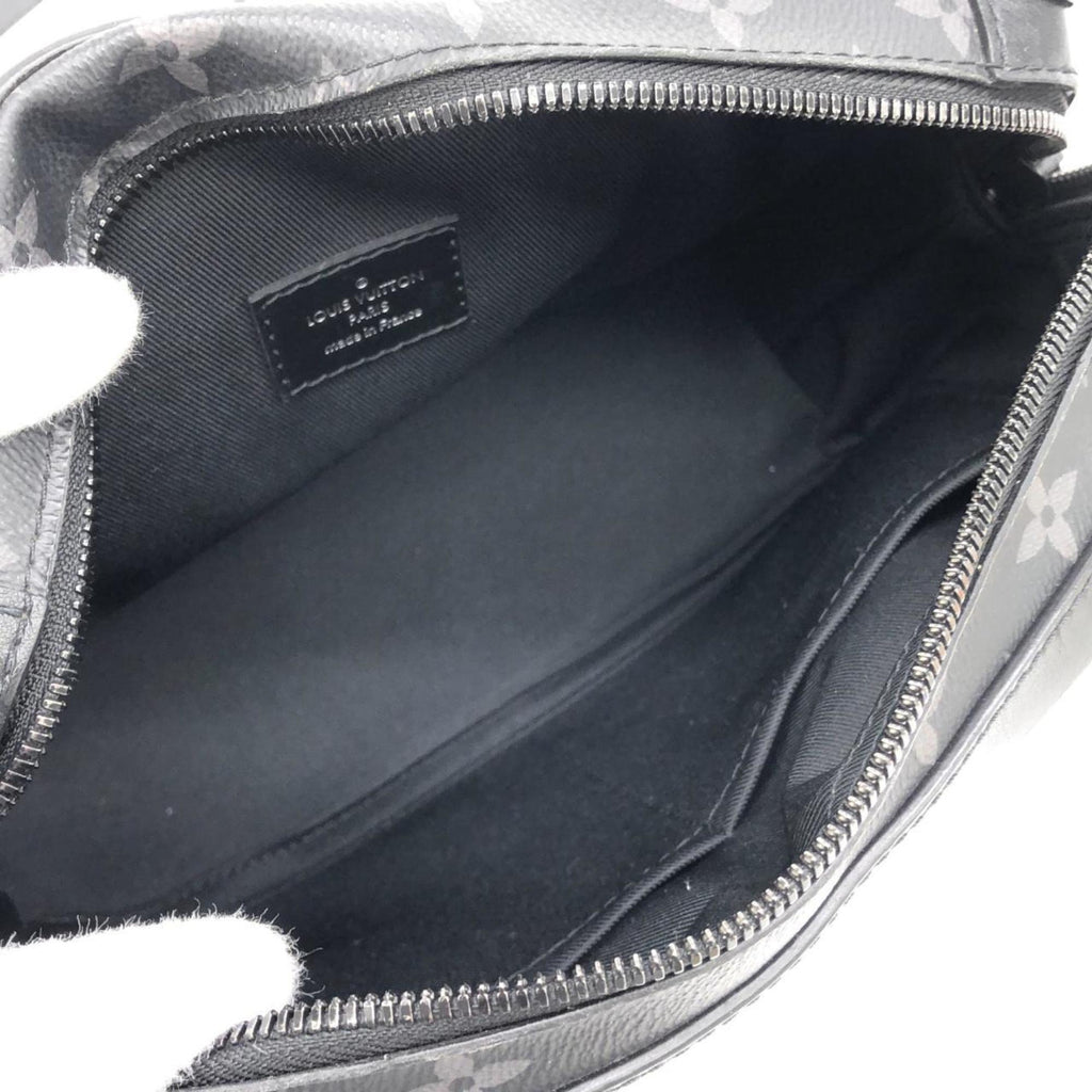 Louis Vuitton Black Coated Canvas Shoulder Bag (Pre-Owned)