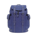 Louis Vuitton Black Blue Leather Backpack (Pre-Owned)