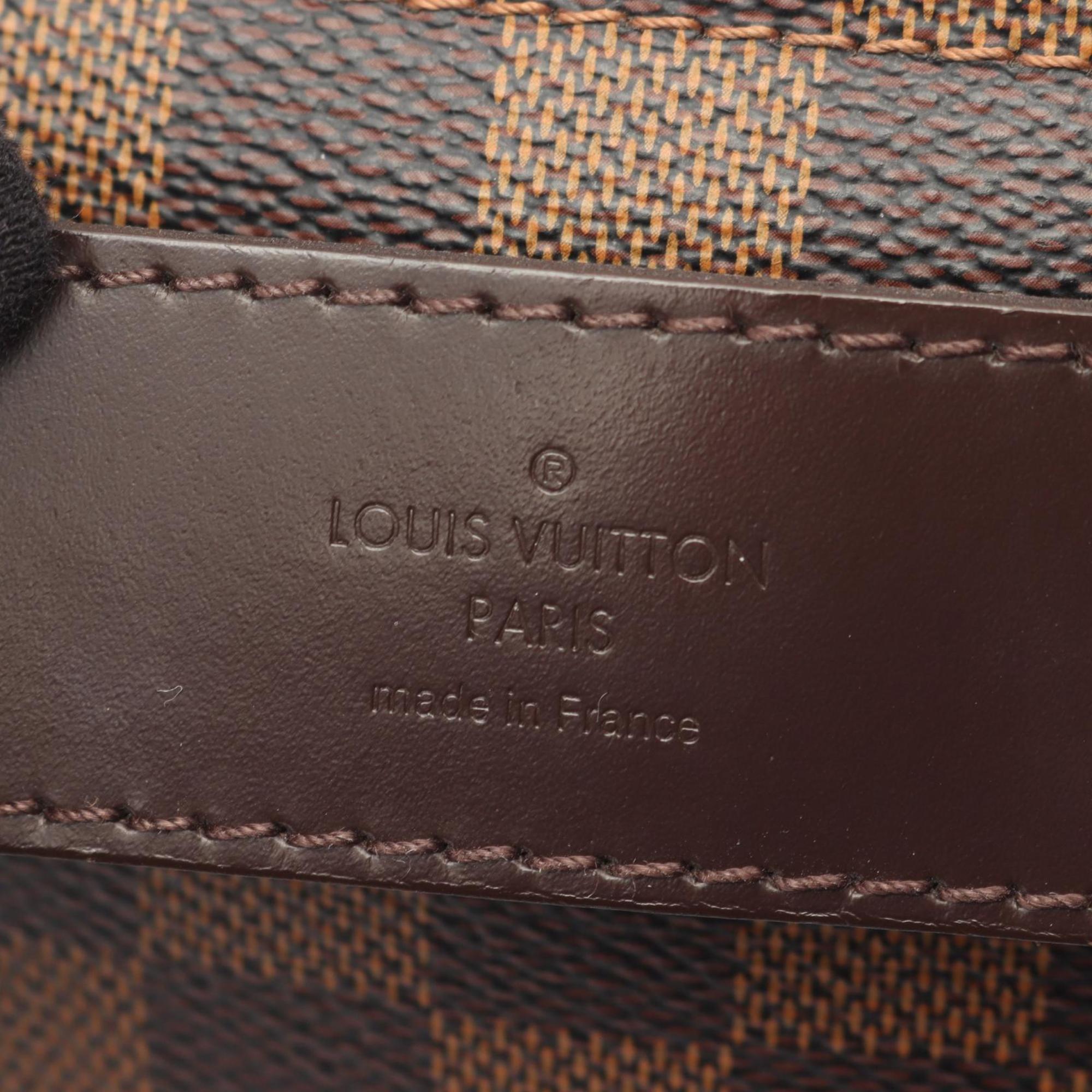 Louis Vuitton Brown Damier Canvas Coated Canvas Leather Damier Canvas Handbag Shoulder Bag (Pre-Owned)