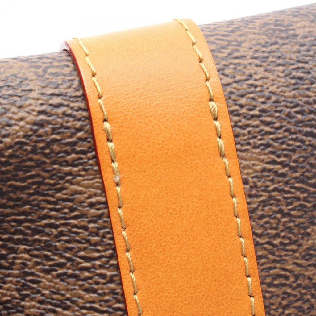 Louis Vuitton Brown Coated Canvas Leather Shoulder Bag (Pre-Owned)
