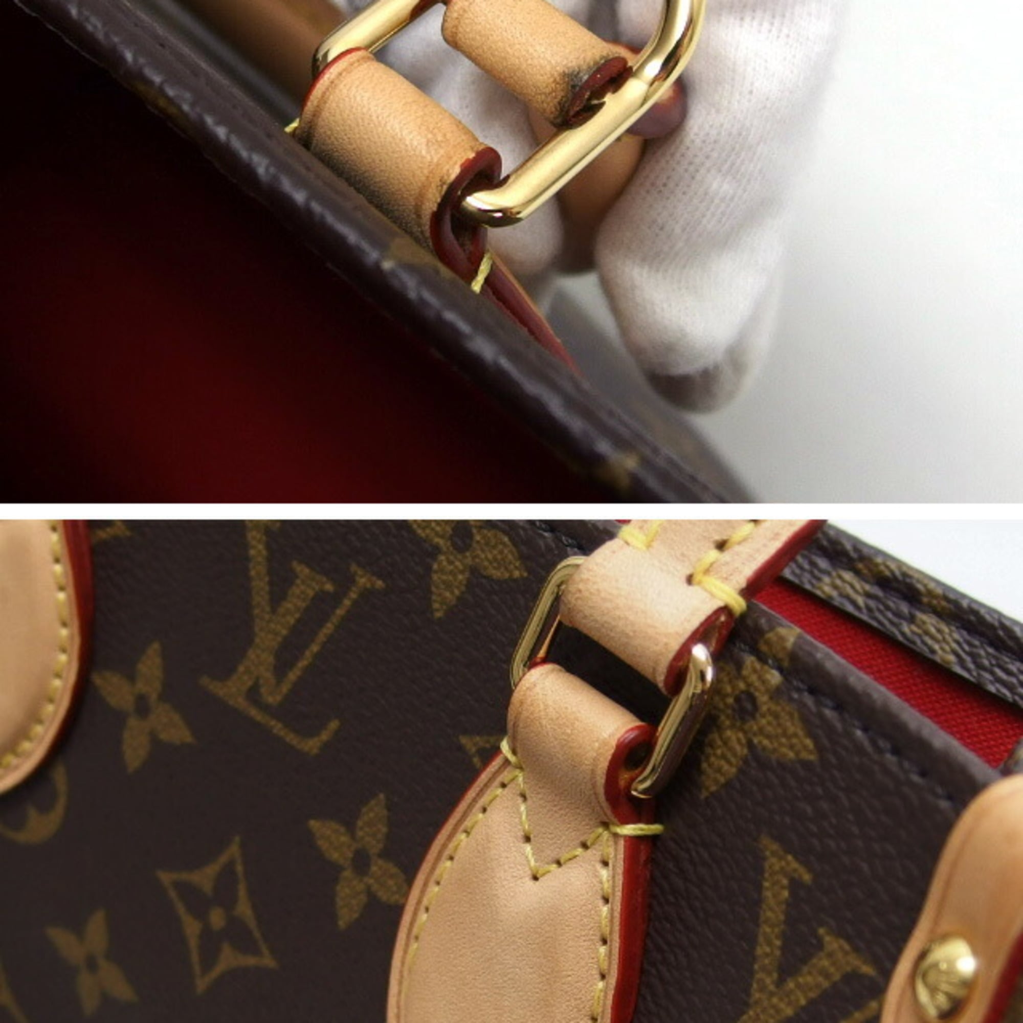 Louis Vuitton Brown Monogram Canvas Handbag Shoulder Bag (Pre-Owned)
