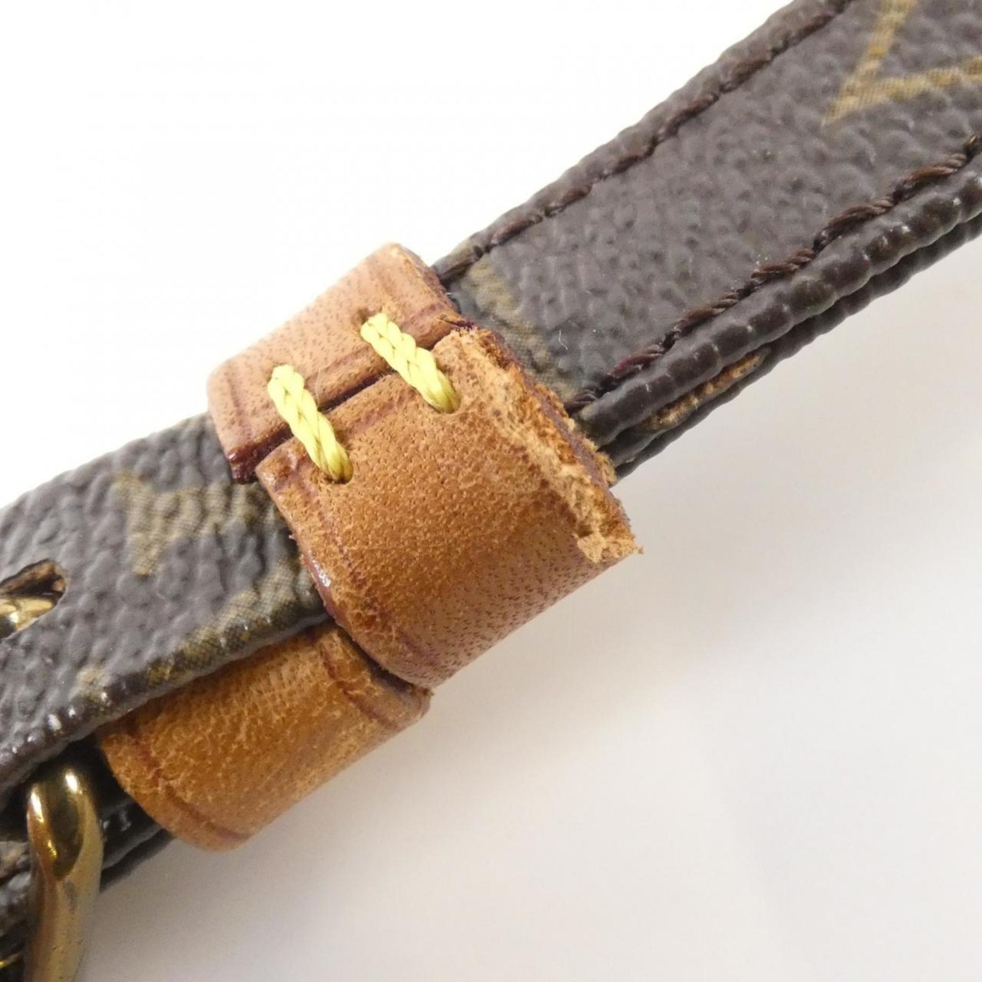 Louis Vuitton Marron Coated Canvas Shoulder Bag (Pre-Owned)