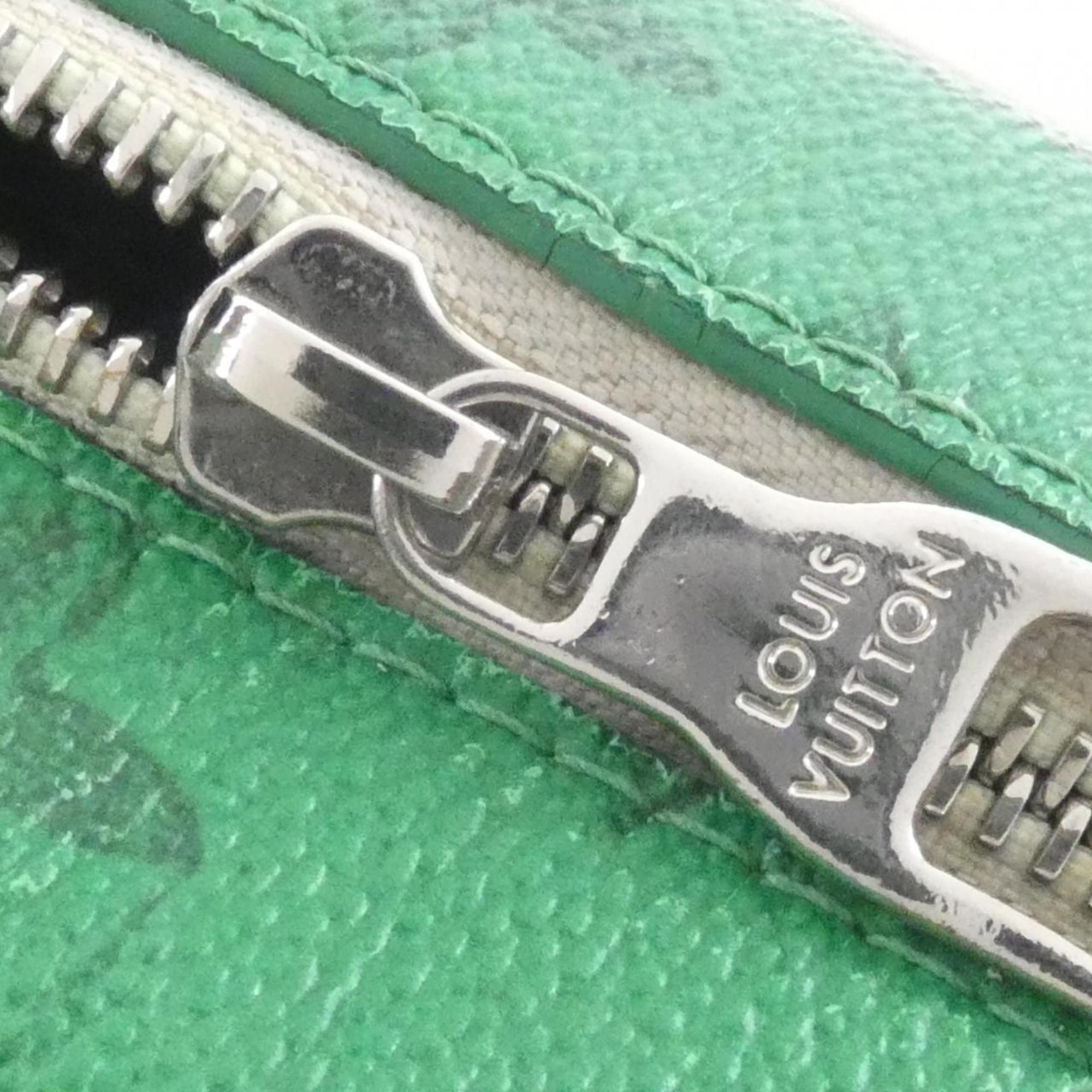 Louis Vuitton Vert Coated Canvas Shoulder Bag (Pre-Owned)