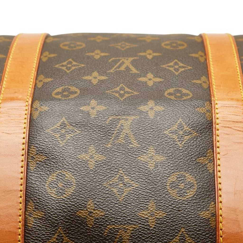 Louis Vuitton Brown Pvc Leather Boston Bag (Pre-Owned)