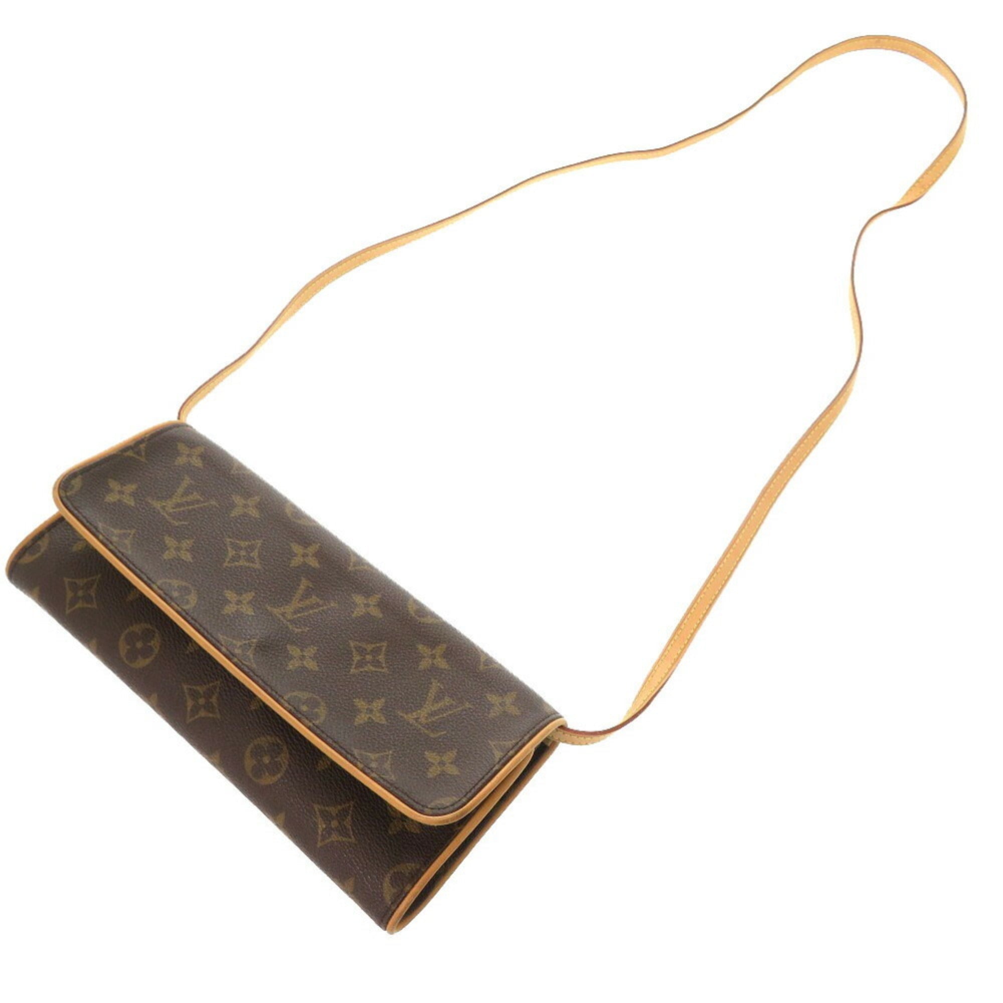 Louis Vuitton Brown Monogram Monogram Pochette Shoulder Bag (Pre-Owned)