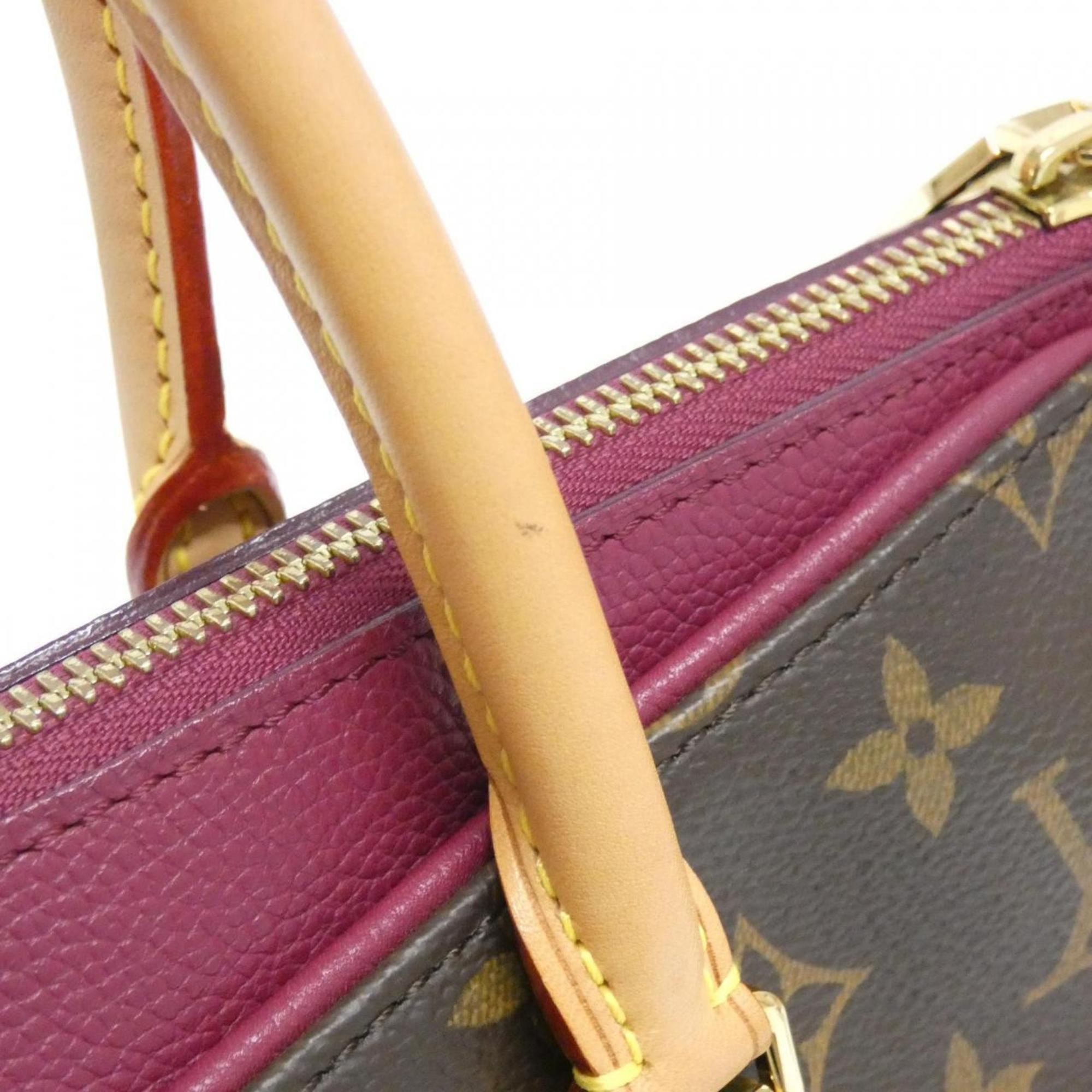 Louis Vuitton Monogram Aurore Marron Coated Canvas Handbag (Pre-Owned)