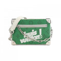 Louis Vuitton Vert Coated Canvas Shoulder Bag (Pre-Owned)