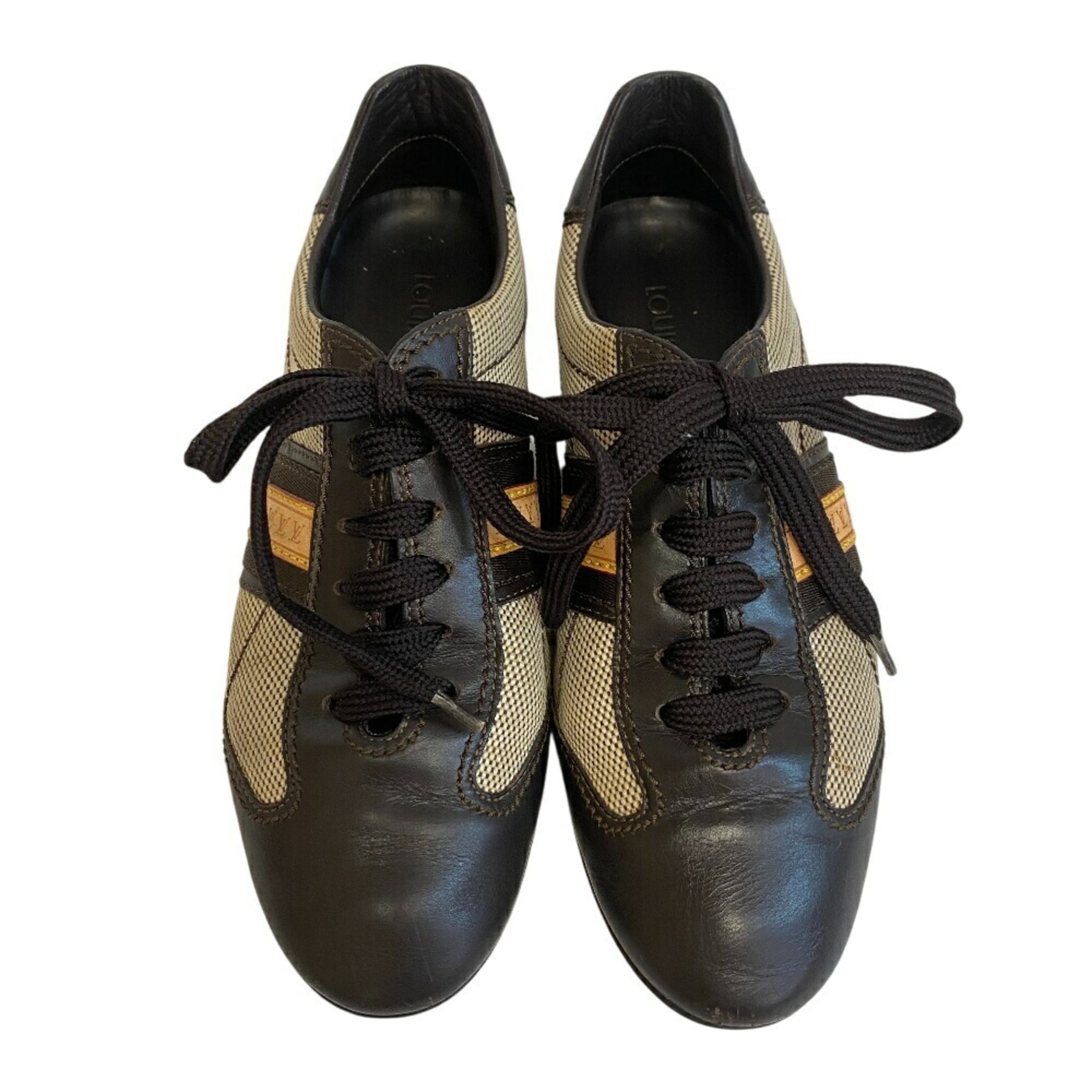 Louis Vuitton Beige Brown Sneakers (Pre-Owned)