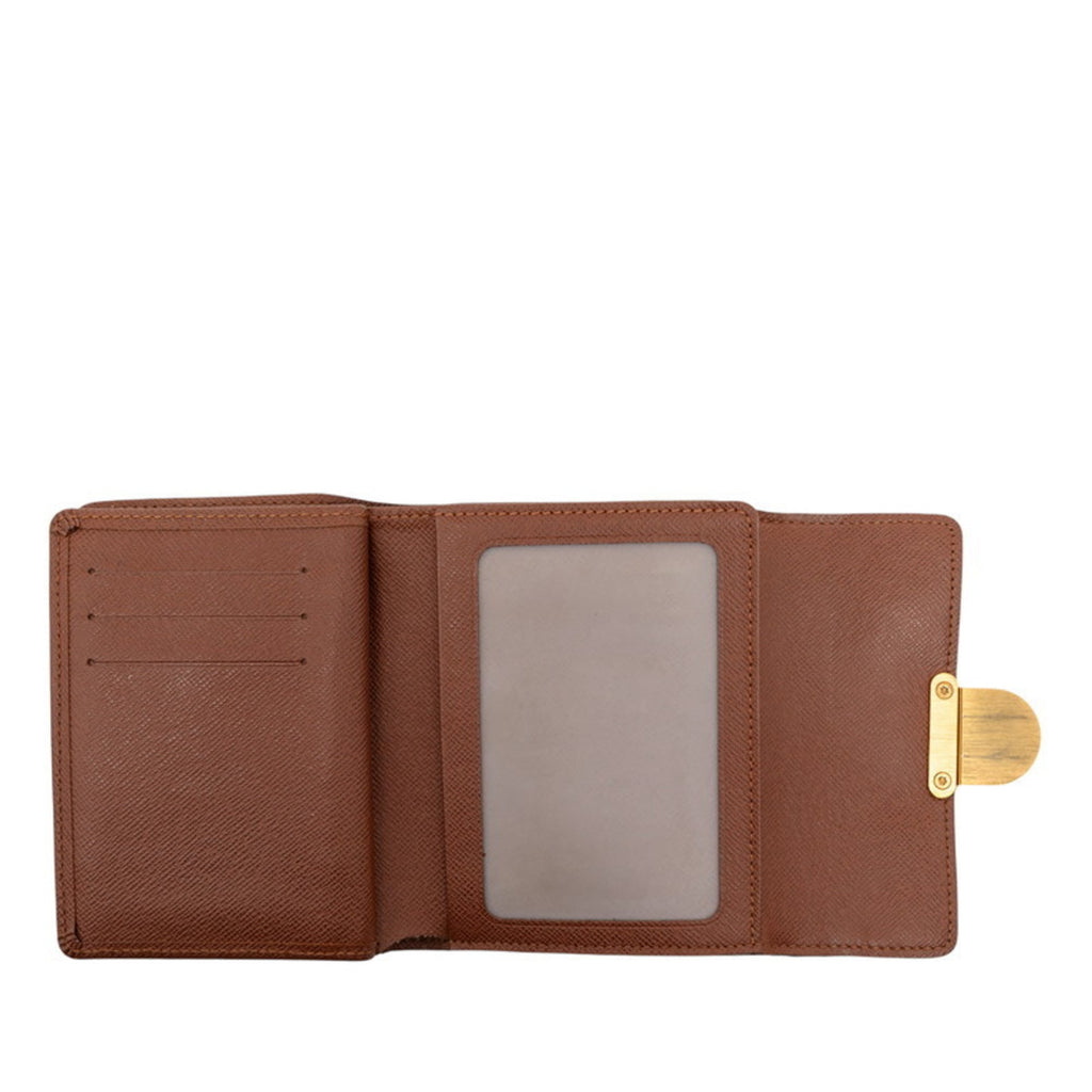 Louis Vuitton Brown Pvc Leather Wallet (Bi-Fold) (Pre-Owned)