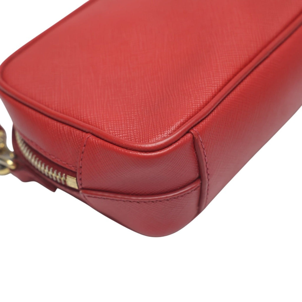 Zip Crossbody Bag Saffiano Leather Mini