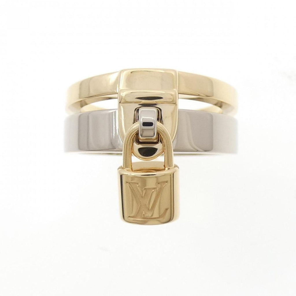 Louis Vuitton Yellow Gold (18K) White Gold (18K) Band Ring (Pre-Owned)
