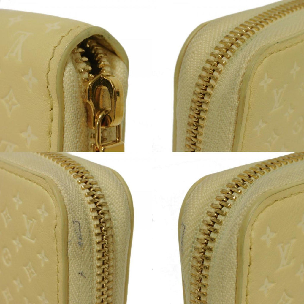 Louis Vuitton Monogram Jaune Yellow Leather Coin Purse/Coin Case (Pre-Owned)