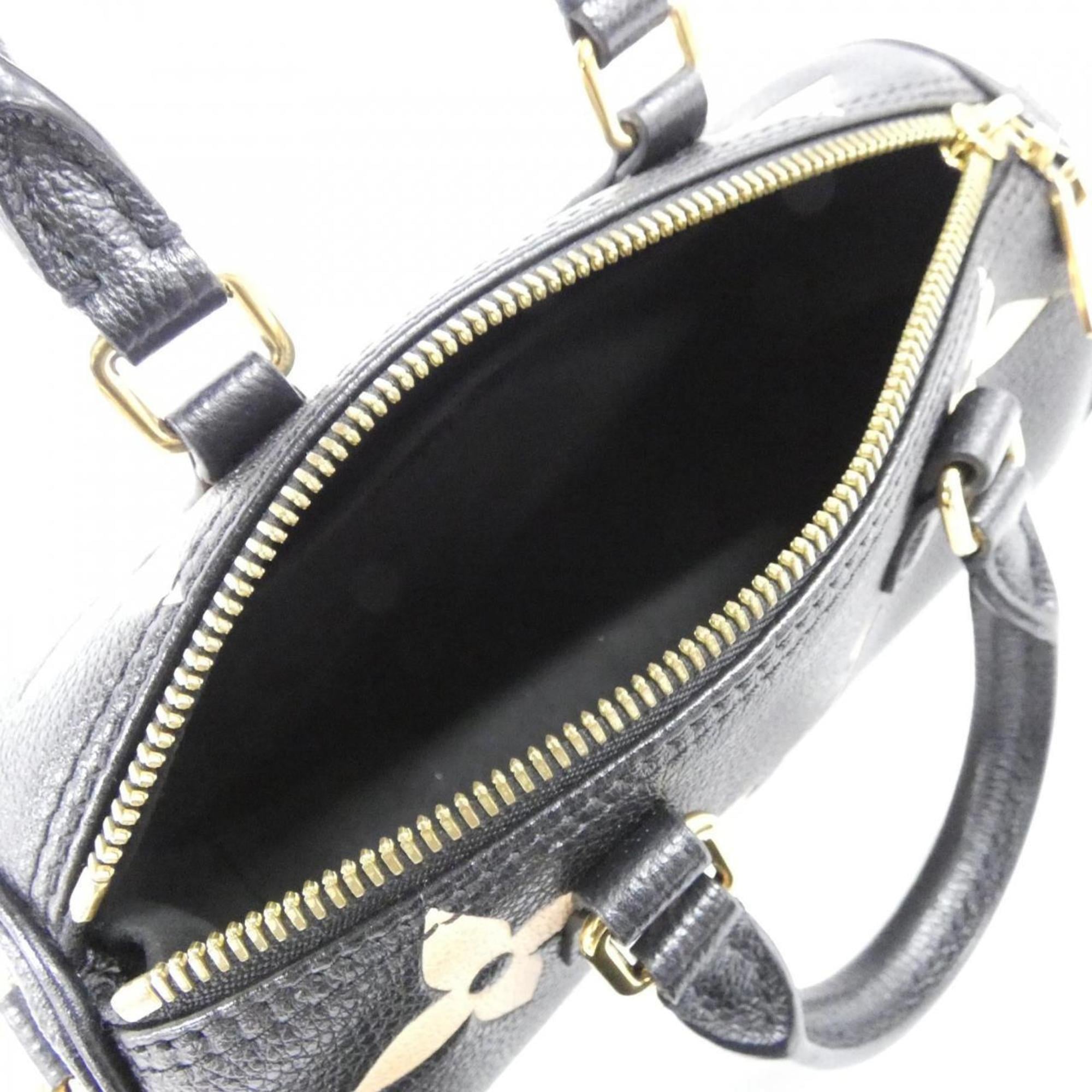 Louis Vuitton Monogram Empreinte Beige Black Leather Shoulder Bag (Pre-Owned)
