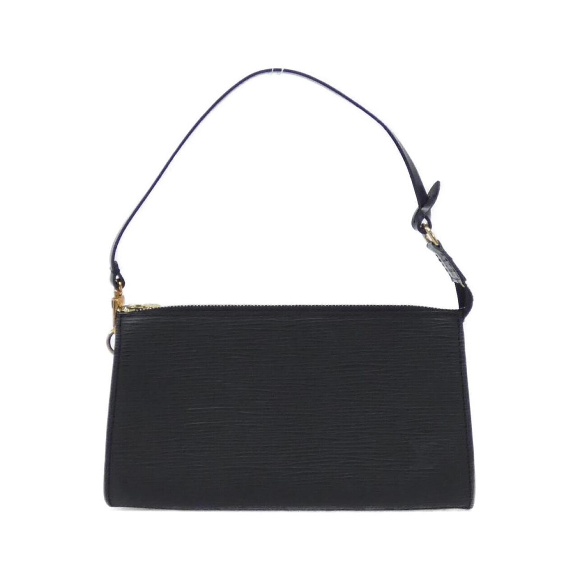 Louis Vuitton Black Leather Pochette Pouch (Pre-Owned)